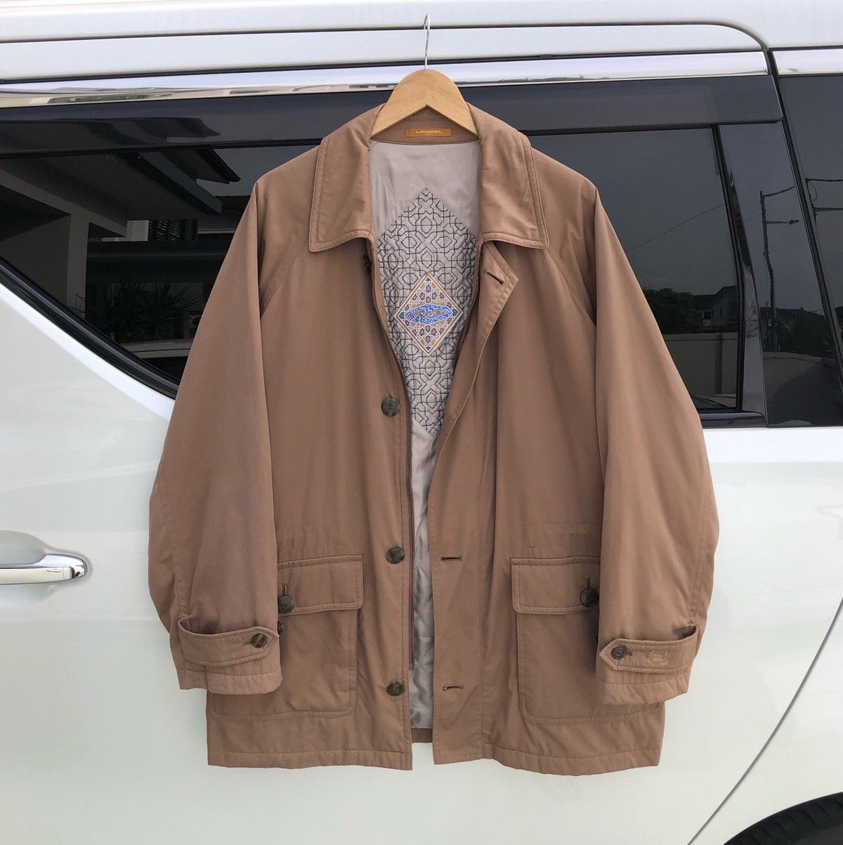 Lancel Vintage Lancel Lined Quilted Parka Jacket Size US L / EU 52-54 / 3 - 1 Thumbnail