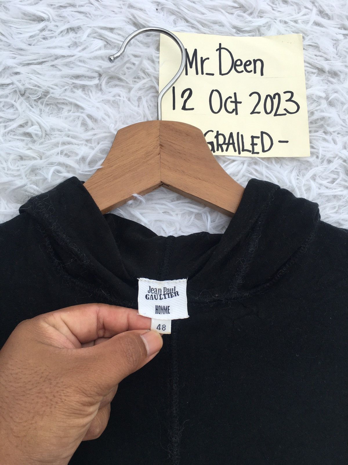 Jean Paul Gaultier Rare Vintage Jean Paul Gaultier Longsleeve Hoodie Shirt Size US S / EU 44-46 / 1 - 9 Thumbnail