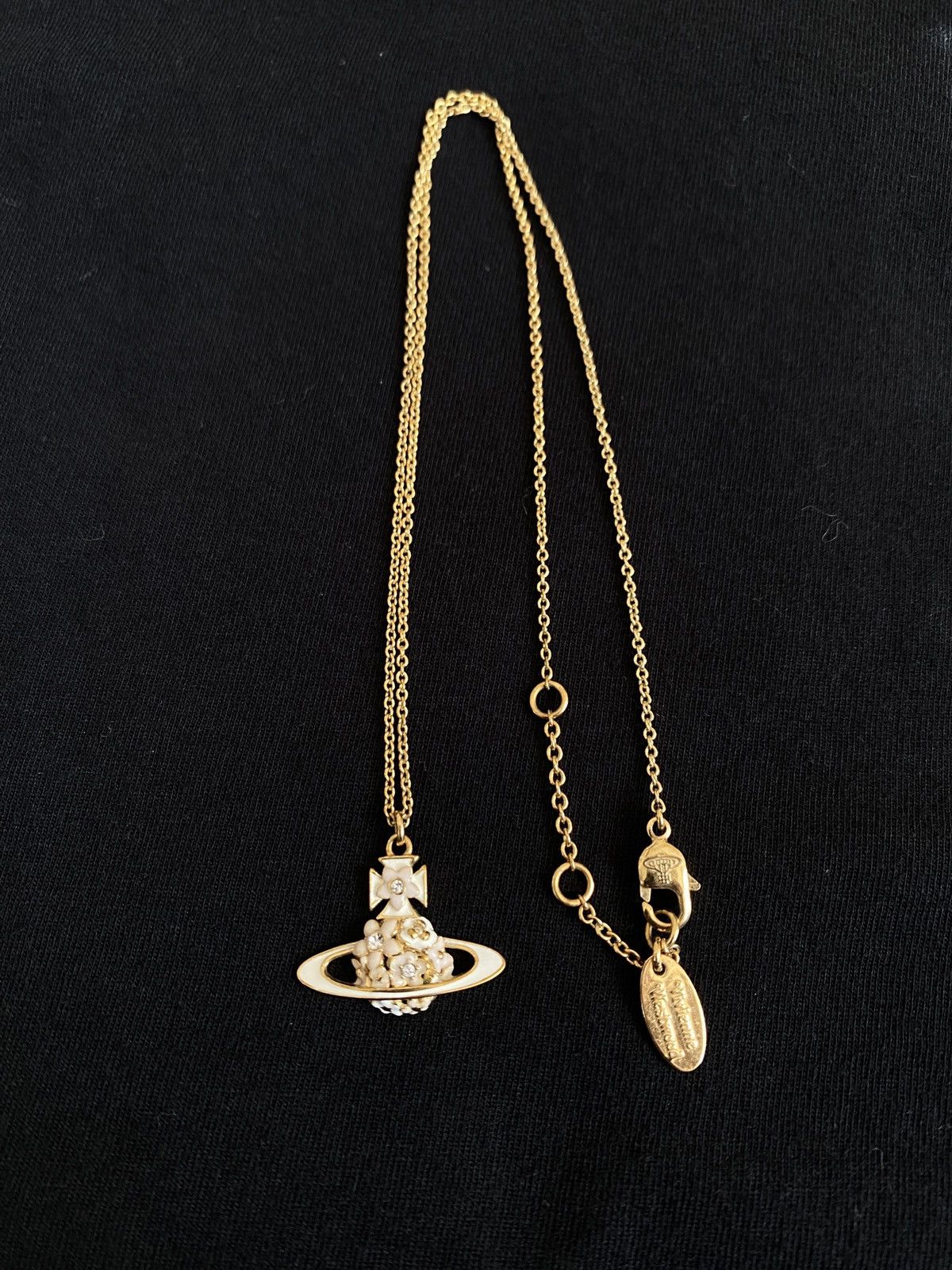 image of Vivienne Westwood Flower Orb Necklaces in Gold, Men's