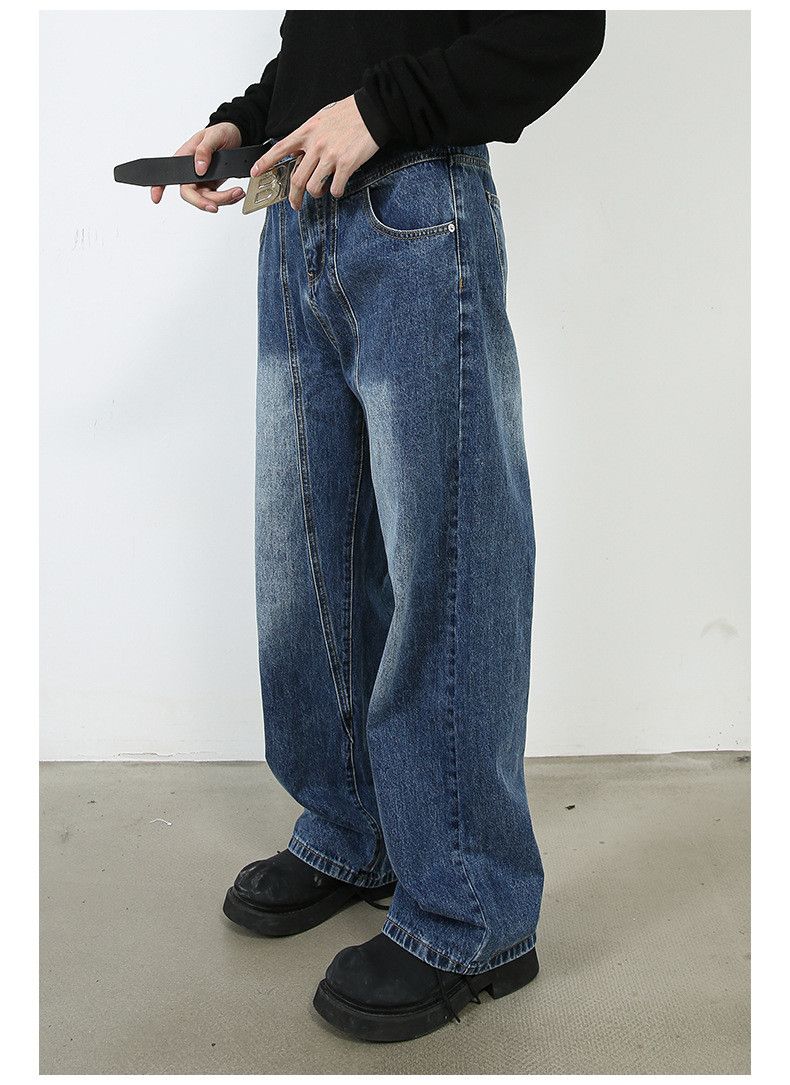 Japanese Brand × Jean Washed loose straight-leg versatile casual jeans Size US 32 / EU 48 - 6 Thumbnail