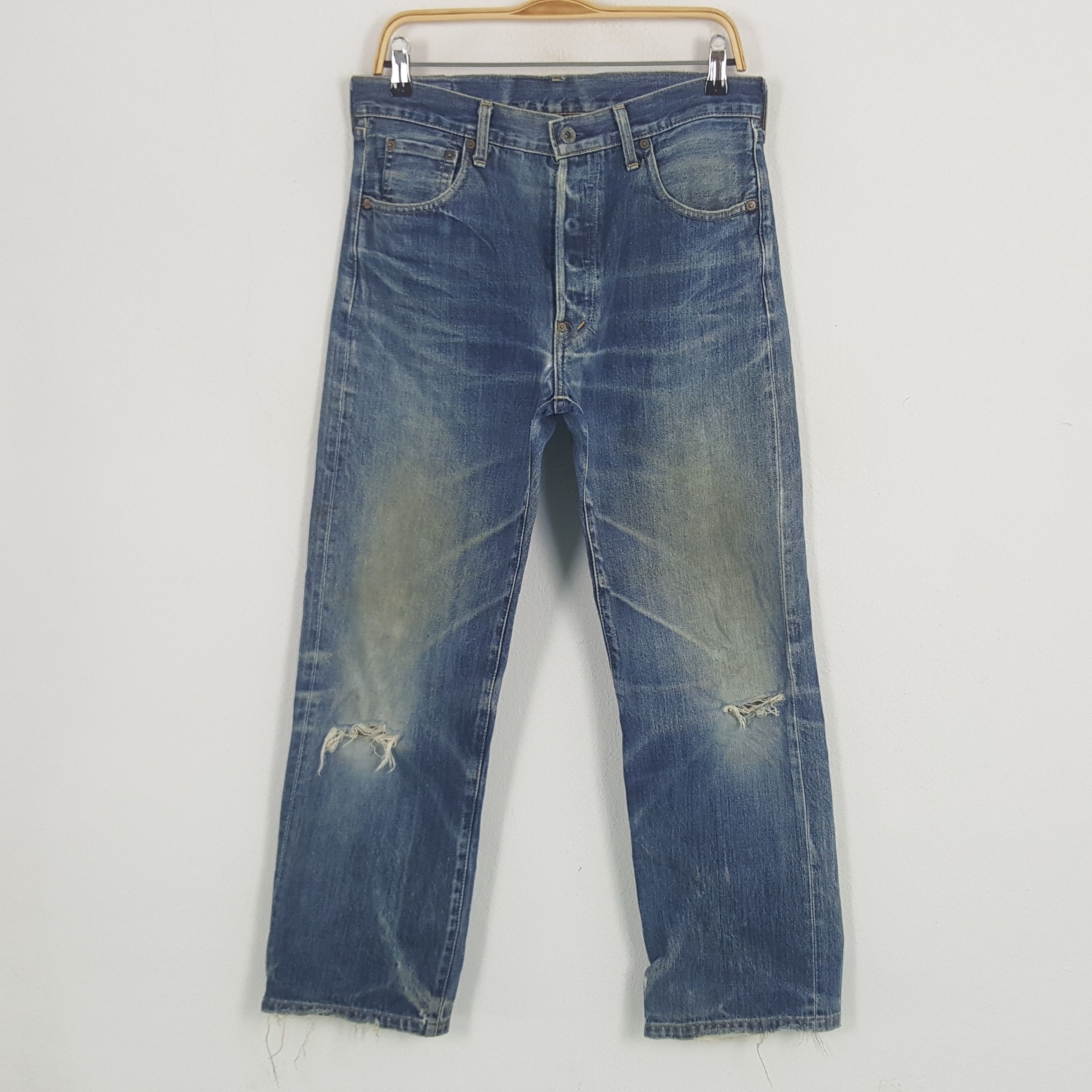Levi's × Vintage Vintage Levi's Distressed Style Denim Jeans Size US 32 / EU 48 - 1 Thumbnail