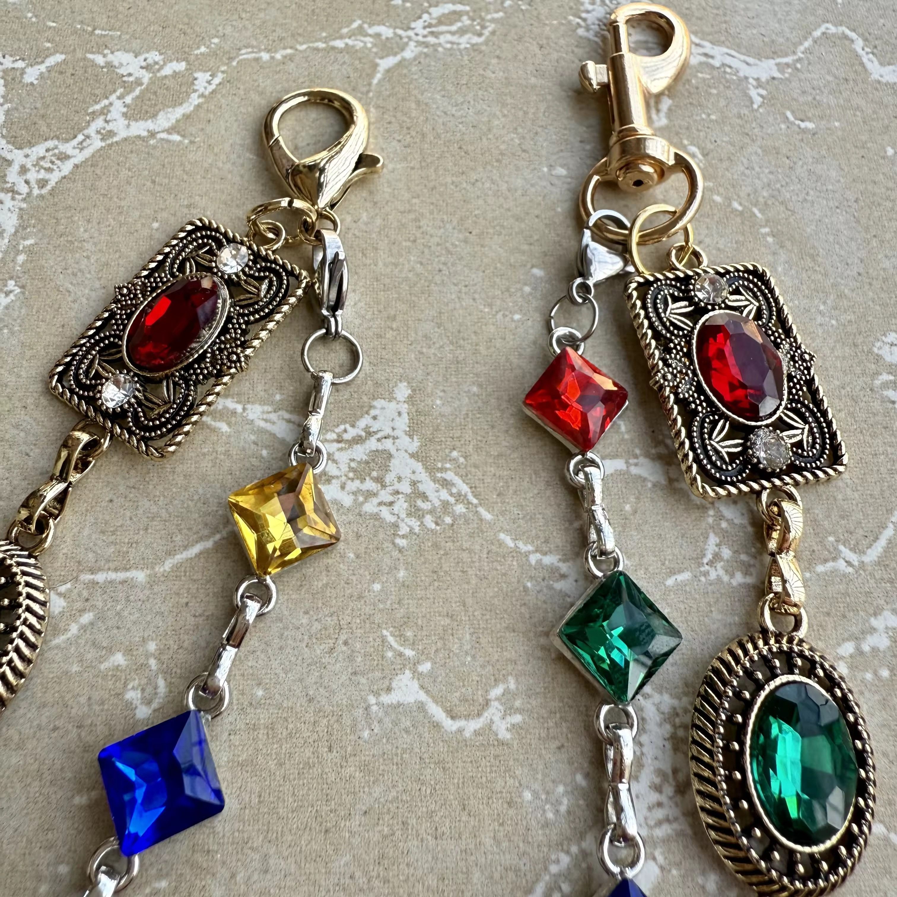 Jewelry retro agate colourful pants chain Size ONE SIZE - 3 Thumbnail