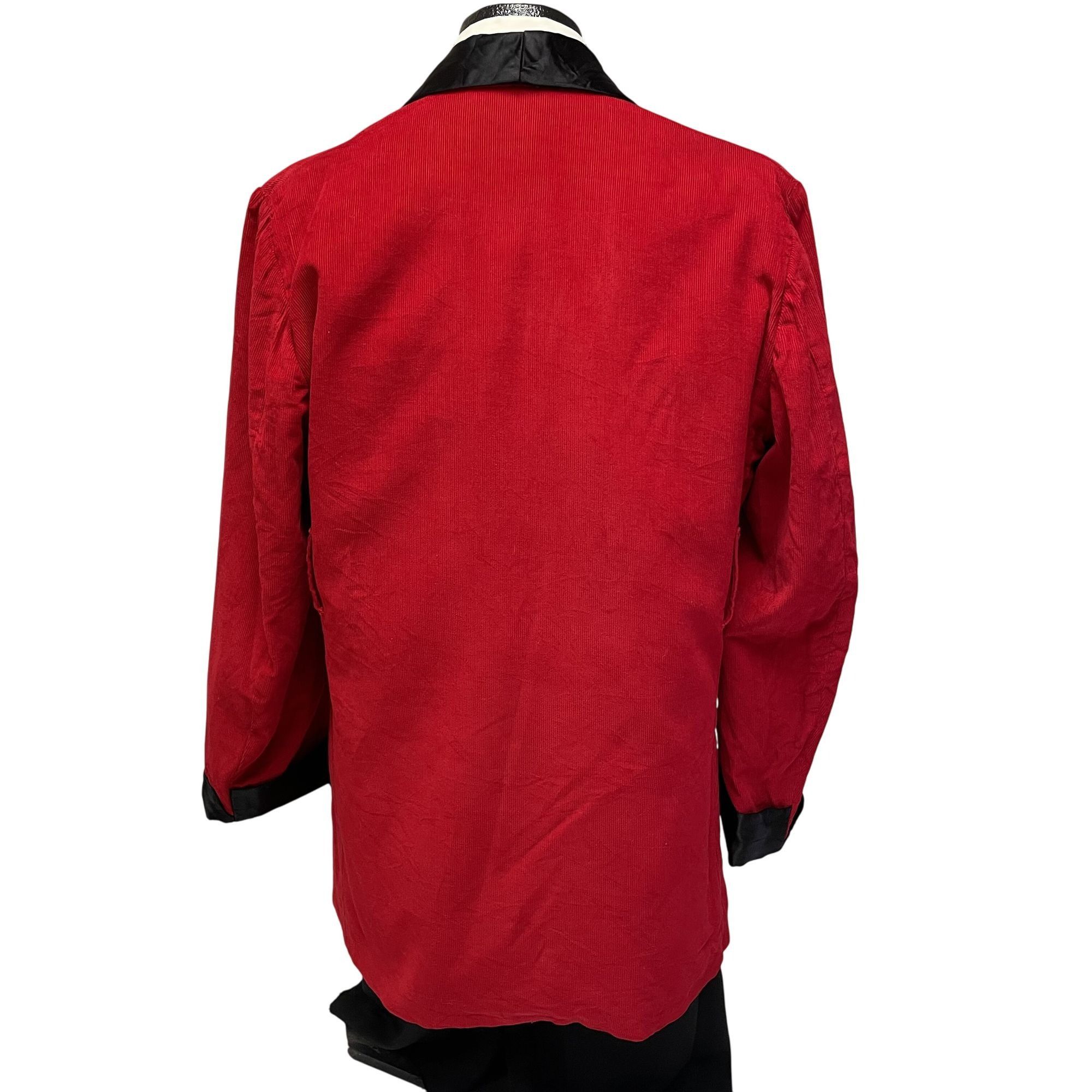 Other Vtg Corduroy ROCKABILLY Satin Shawl Collar Smoking Jacket Size 42L - 3 Thumbnail