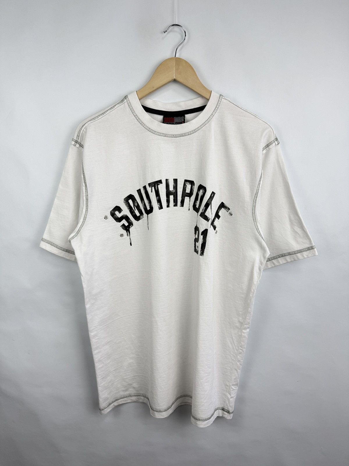 Southpole 🇺🇸 Vintage 90s SouthPole Hip Hop Rap Style T-Shirt Retro Rare Size US L / EU 52-54 / 3 - 2 Thumbnail