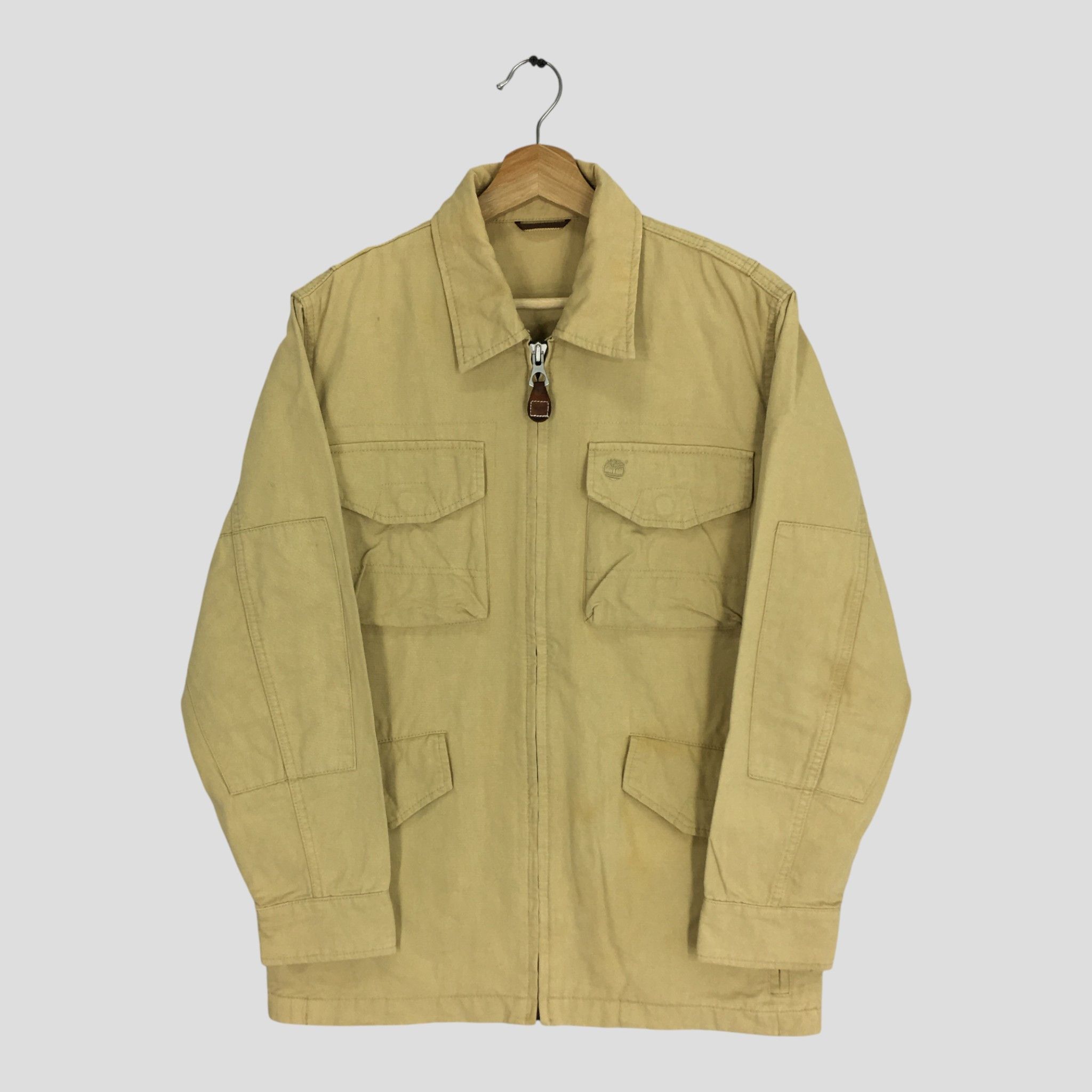 Timberland Vintage Timberland Workwear Chore Beige Denim Jacket Size US M / EU 48-50 / 2 - 1 Thumbnail