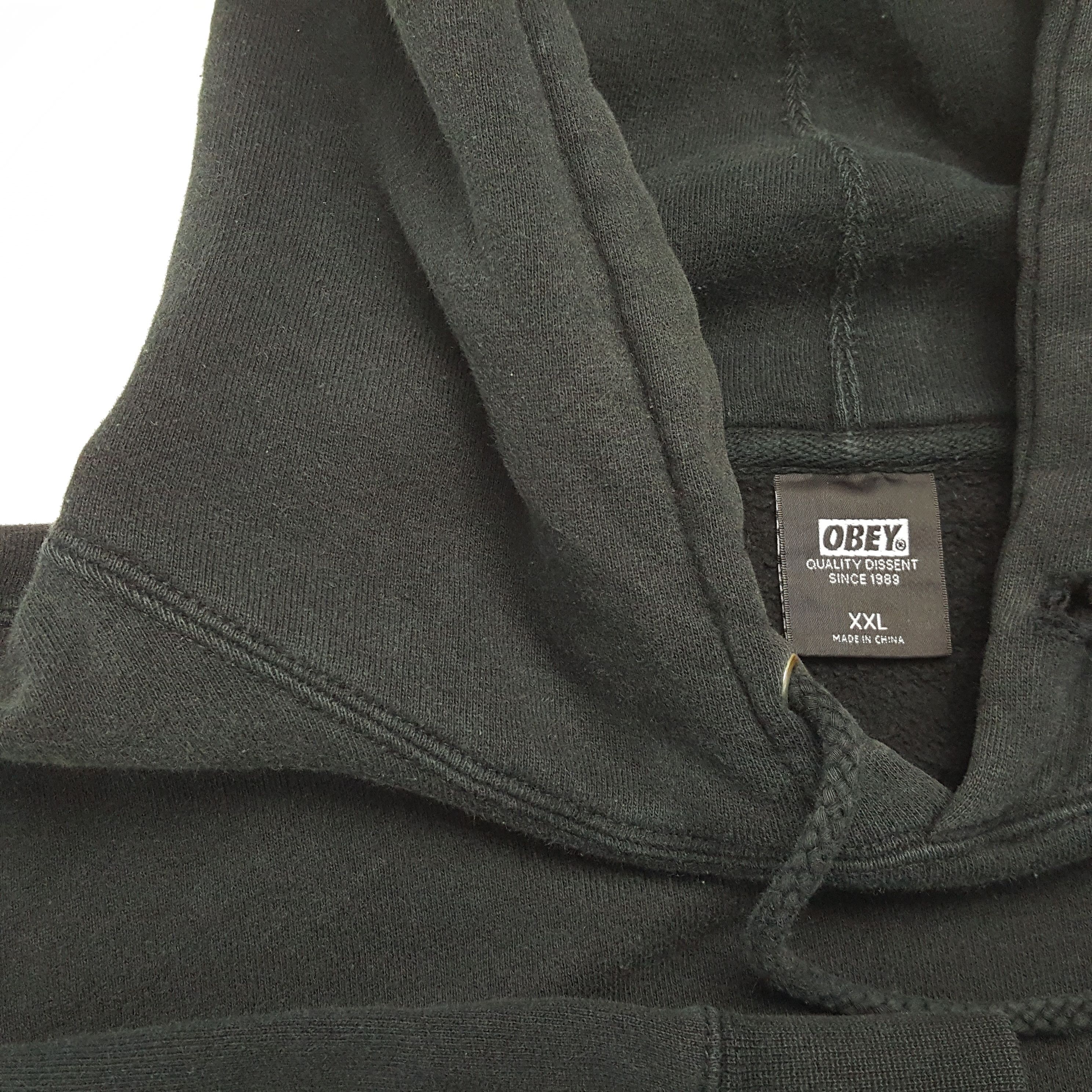 Obey × Vintage Vintage OBEY RECORD American Skateboard Style Hoodies Size US XXL / EU 58 / 5 - 9 Thumbnail