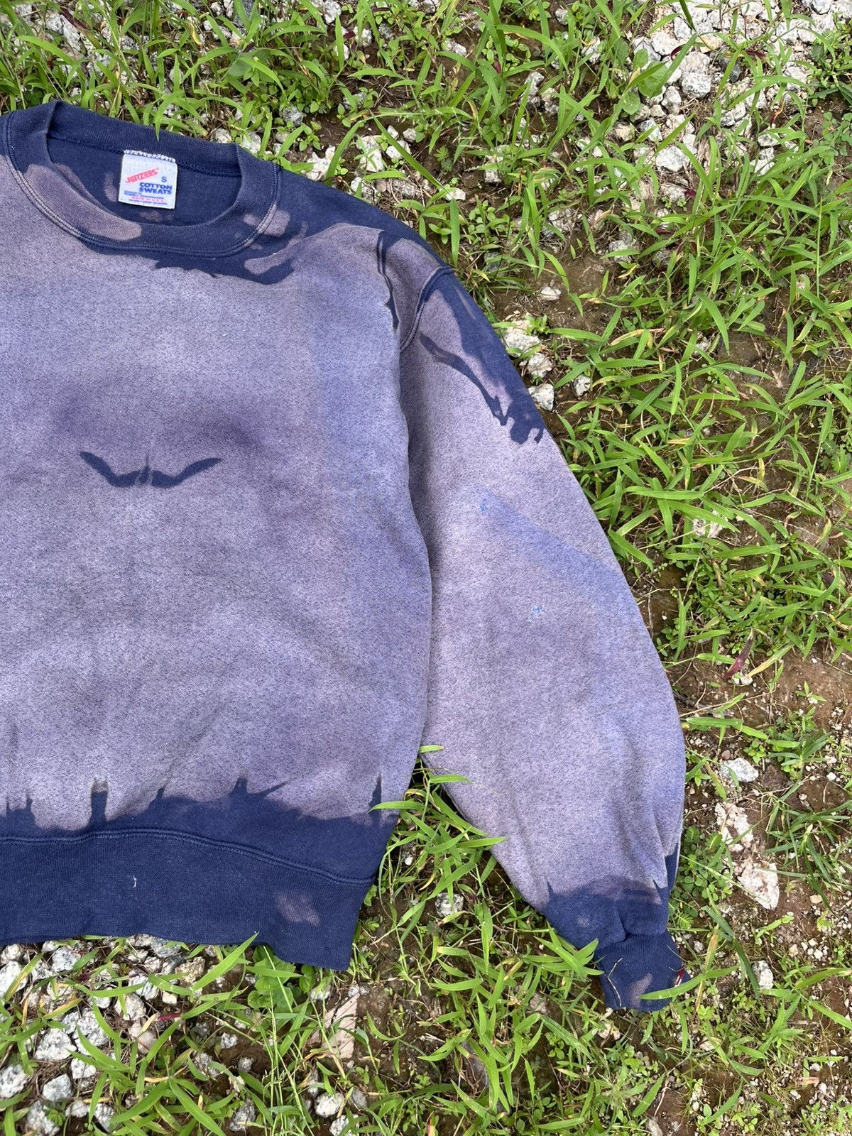 Vintage 💥Crazy Acid wash 90s Blank Jerzees Swetshirts Size US S / EU 44-46 / 1 - 3 Thumbnail