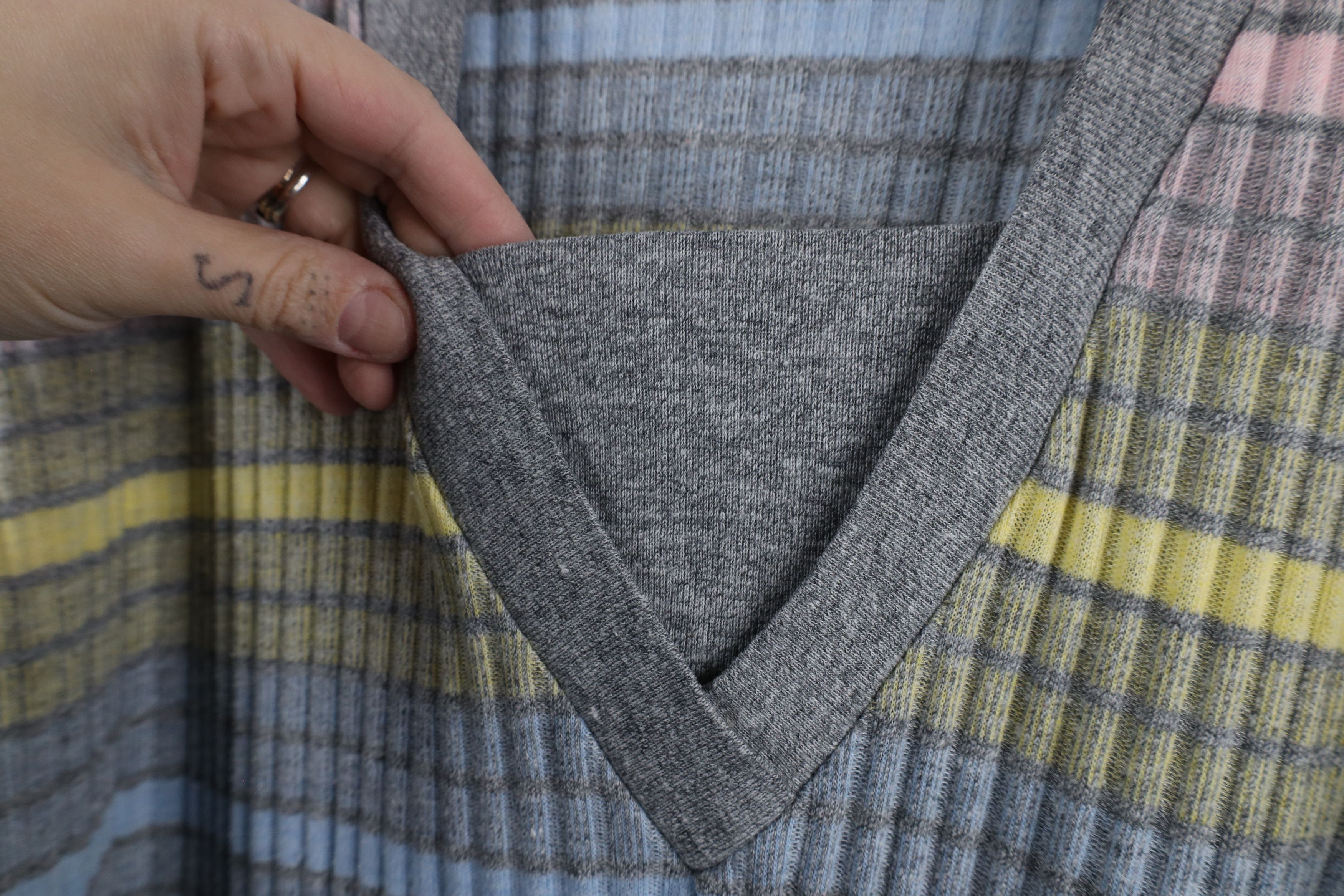Vintage Vintage 90s Streetwear Ribbed Short Sleeve Sweater USA Size M / US 6-8 / IT 42-44 - 6 Thumbnail