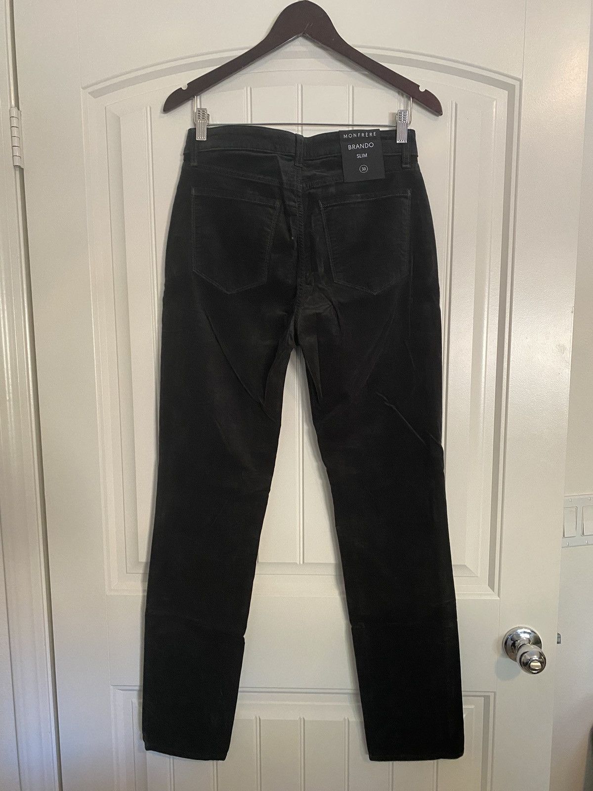 MONFRERE Monfrere Dark Green Velvet Pants Size US 30 / EU 46 - 2 Thumbnail