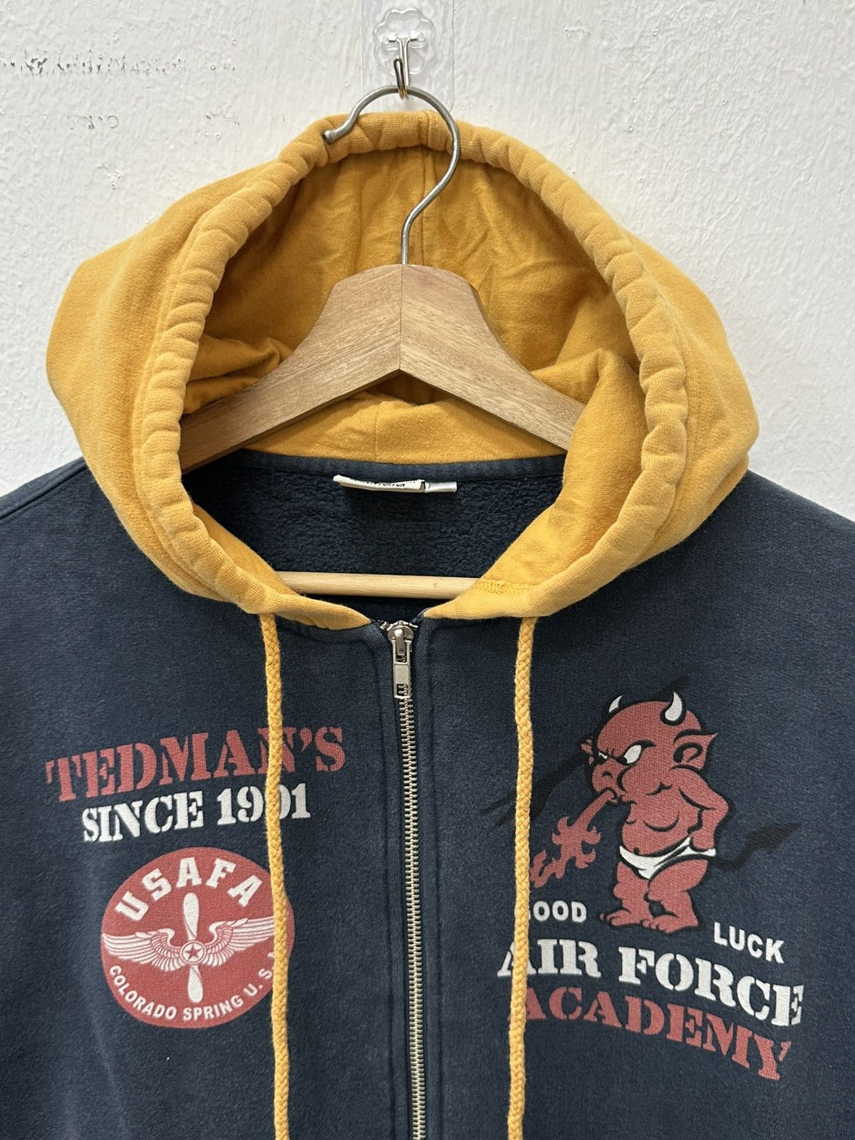 Tedman TedMan Ted Company Fightin Devils US Air Force Zipper Hoodie Size US L / EU 52-54 / 3 - 6 Thumbnail