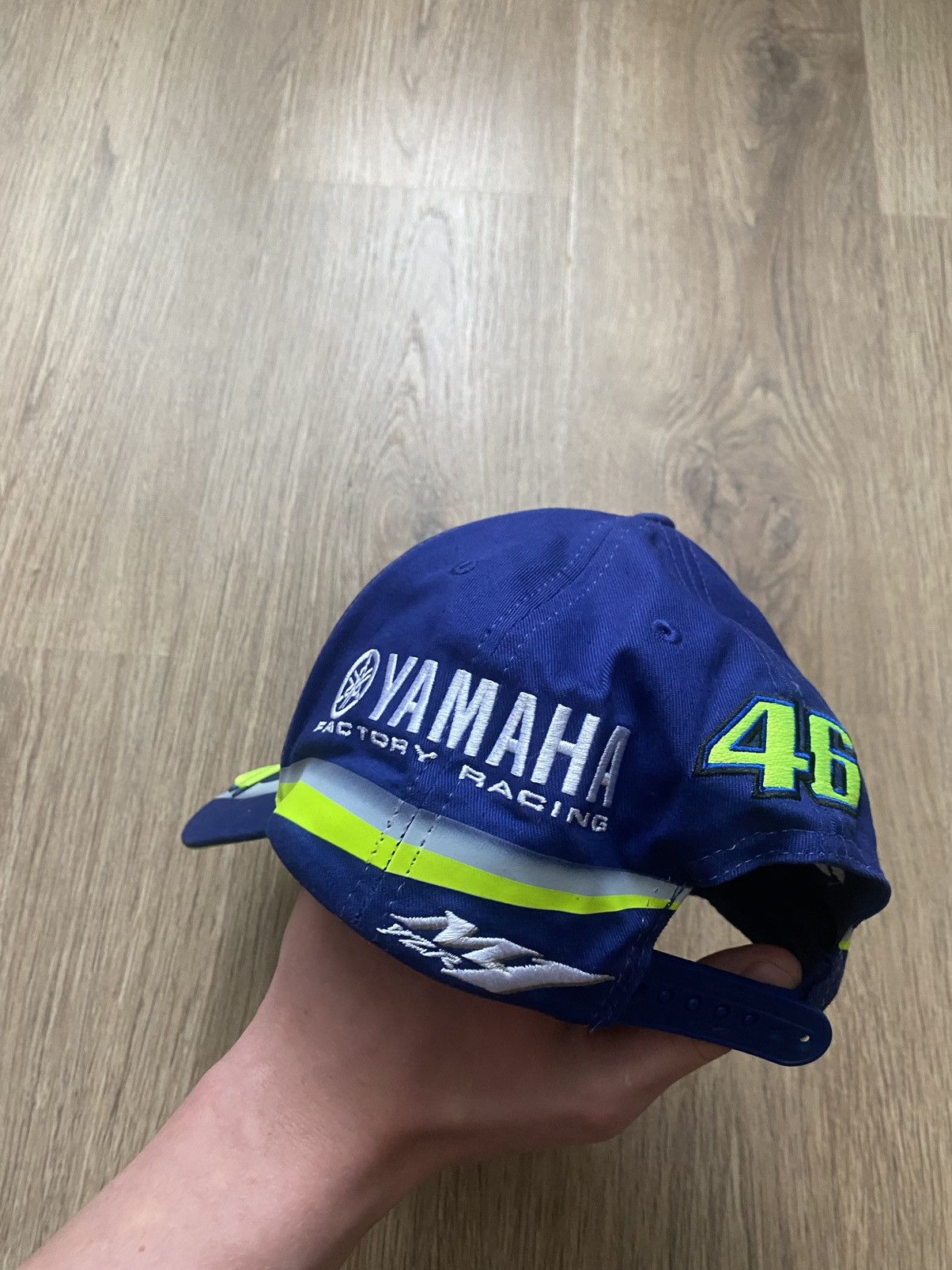 Vintage Vintage Valentino Rossi Y2K Racing Cap 46 Yamaha Racing Size ONE SIZE - 4 Thumbnail