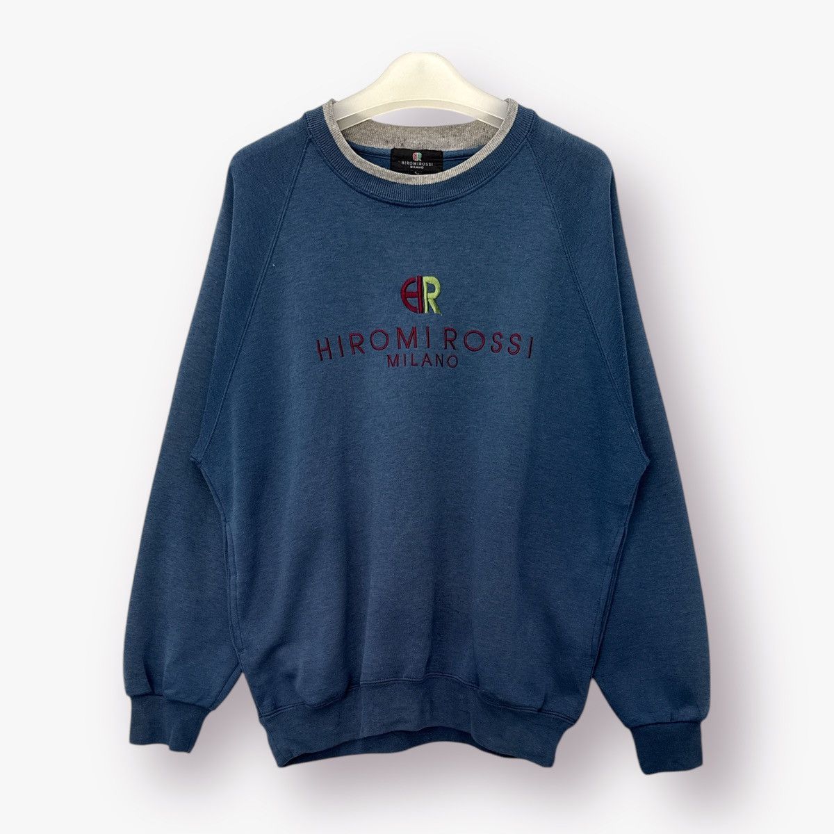Vintage 🔥EMBROIDED🔥 Hiromi Rossi Milano Sweatshirt - L Size US M / EU 48-50 / 2 - 1 Thumbnail