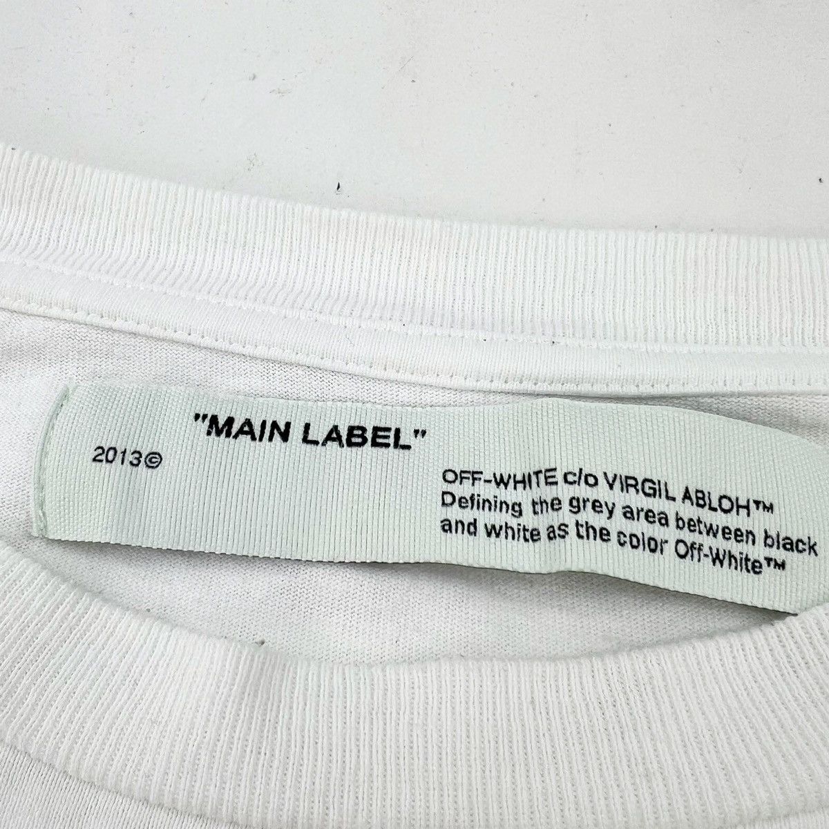 Off-White Off-White Unfinished Arrows Layered White Long Sleeve TShirt Size US L / EU 52-54 / 3 - 5 Thumbnail