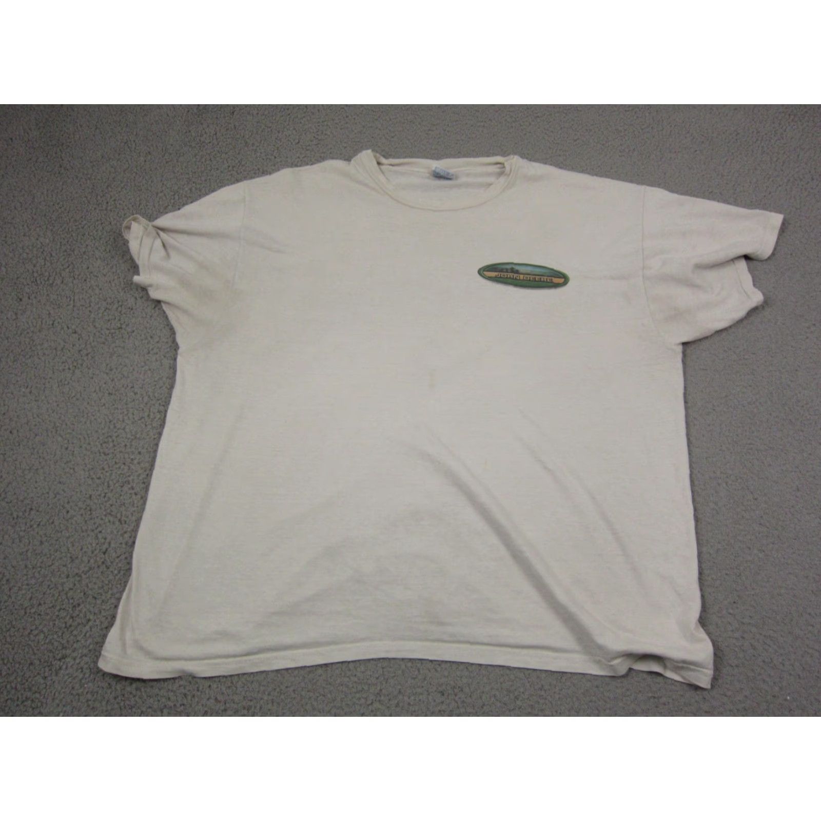 John Deere Vintage John Deere Shirt Mens 2XL White Cotton Jersey Crew Neck Short Sleeve Logo T-Shirt 70s 80s 90s Classic Farm Tractor Size US XXL / EU 58 / 5 - 5 Thumbnail