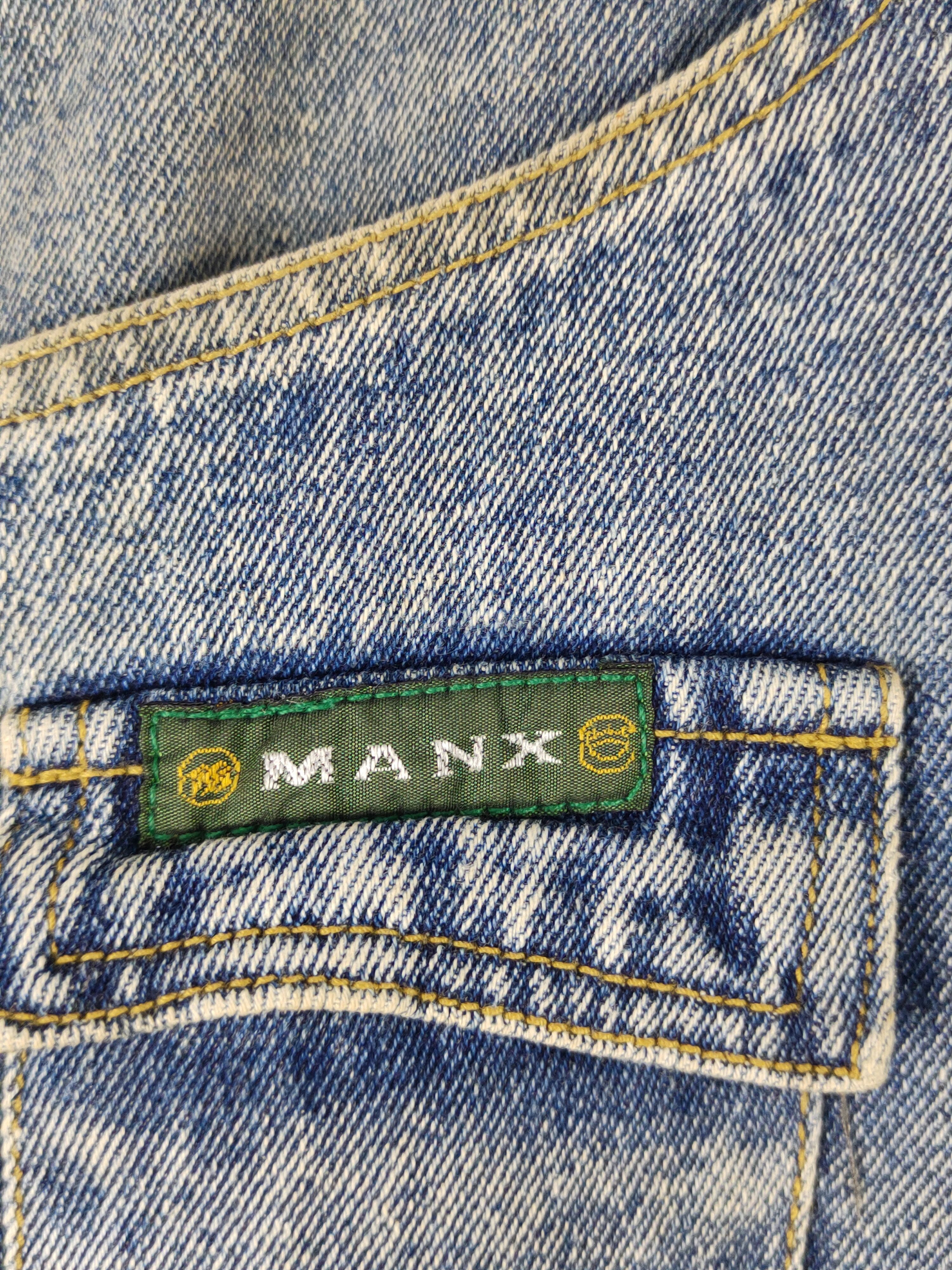 Japanese Brand Manx Blue Distressed multipocket Ripped Jeans #W1569 Size US 36 / EU 52 - 3 Thumbnail