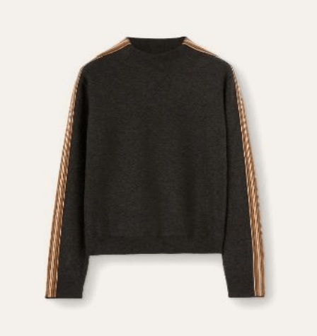 Loro Piana o1w1db10724 Suitcase Stripe Turtleneck Sweater in Black Size XXL / US 16-18 / IT 52-54 - 1 Thumbnail