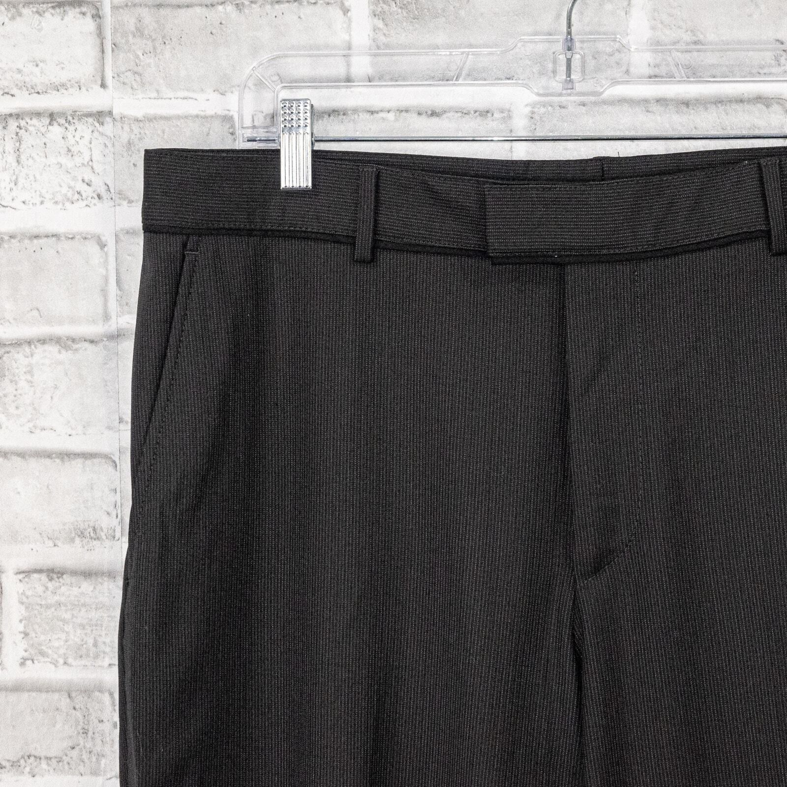 Z Zegna Z Zegna Flat Front Dress Pants Dark Brown micro striped Size US 36 / EU 52 - 8 Thumbnail