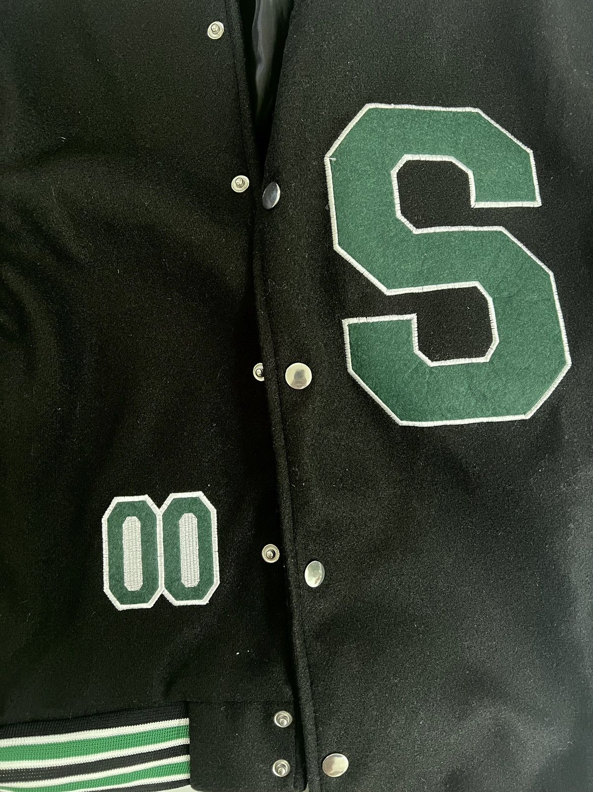 Other Green and Black Varsity Jacket Size US M / EU 48-50 / 2 - 3 Thumbnail
