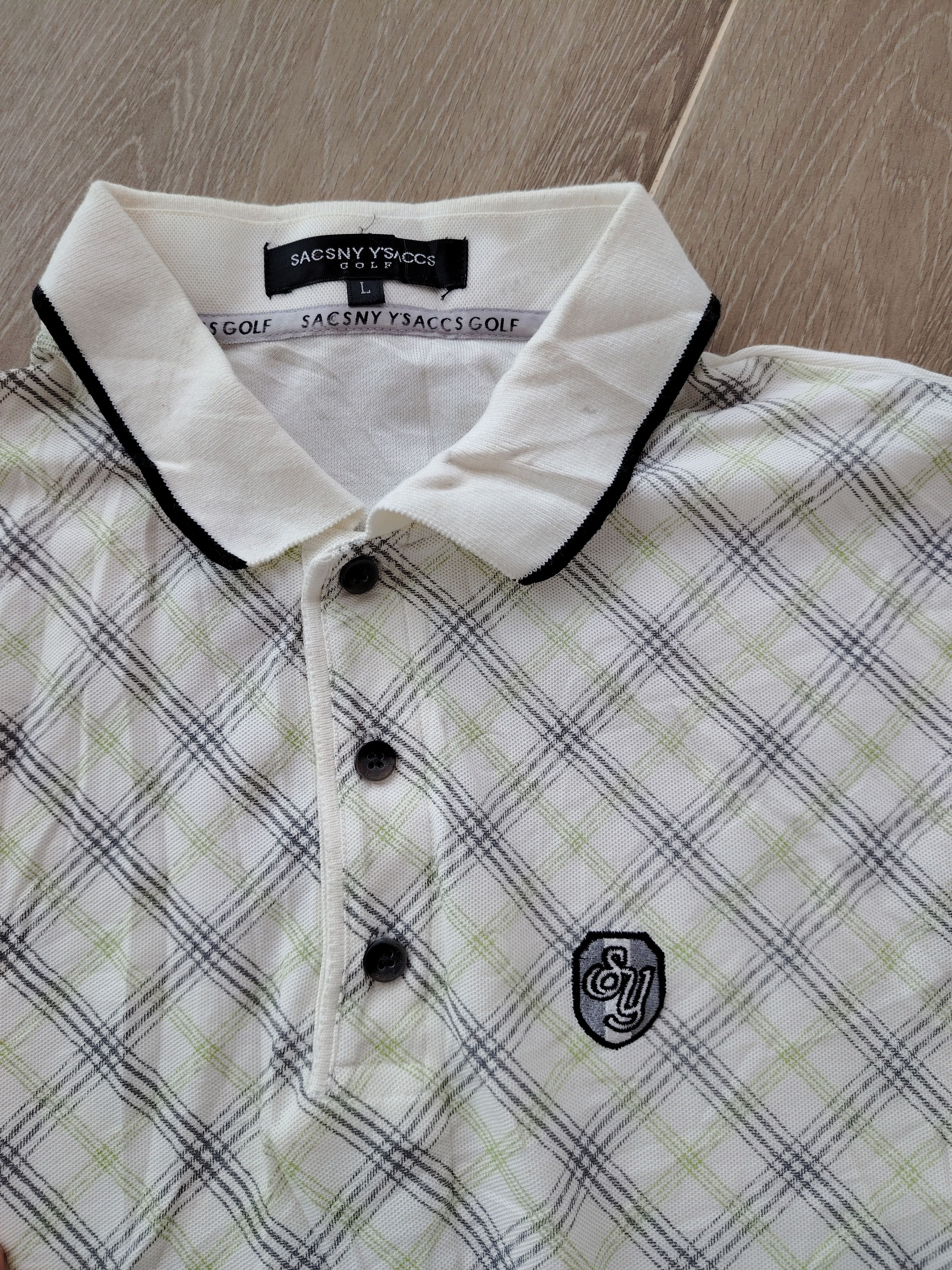 Yohji Yamamoto Sacsny Y’saccs Golf Checkered Long Sleeve Polos - L Size US L / EU 52-54 / 3 - 3 Thumbnail