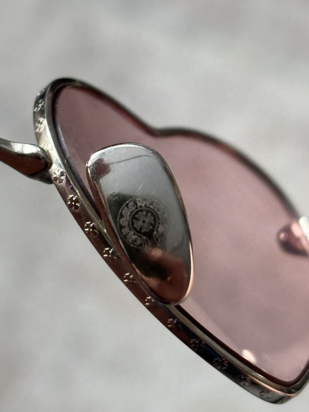 Chrome Hearts Bean Sunglasses Pink & Silver Size ONE SIZE - 12 Thumbnail