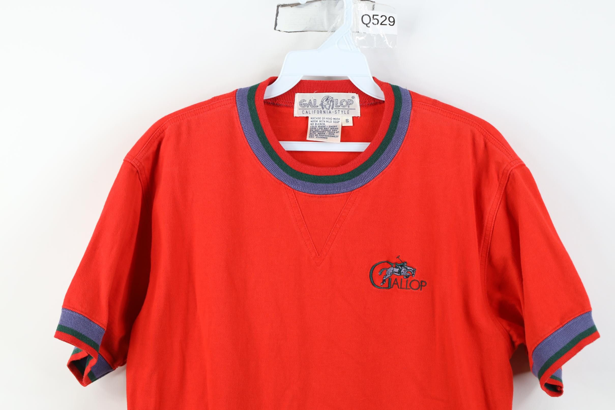 Vintage Vintage 90s Streetwear Heavyweight Horse Equestrian T-Shirt Size US S / EU 44-46 / 1 - 2 Thumbnail