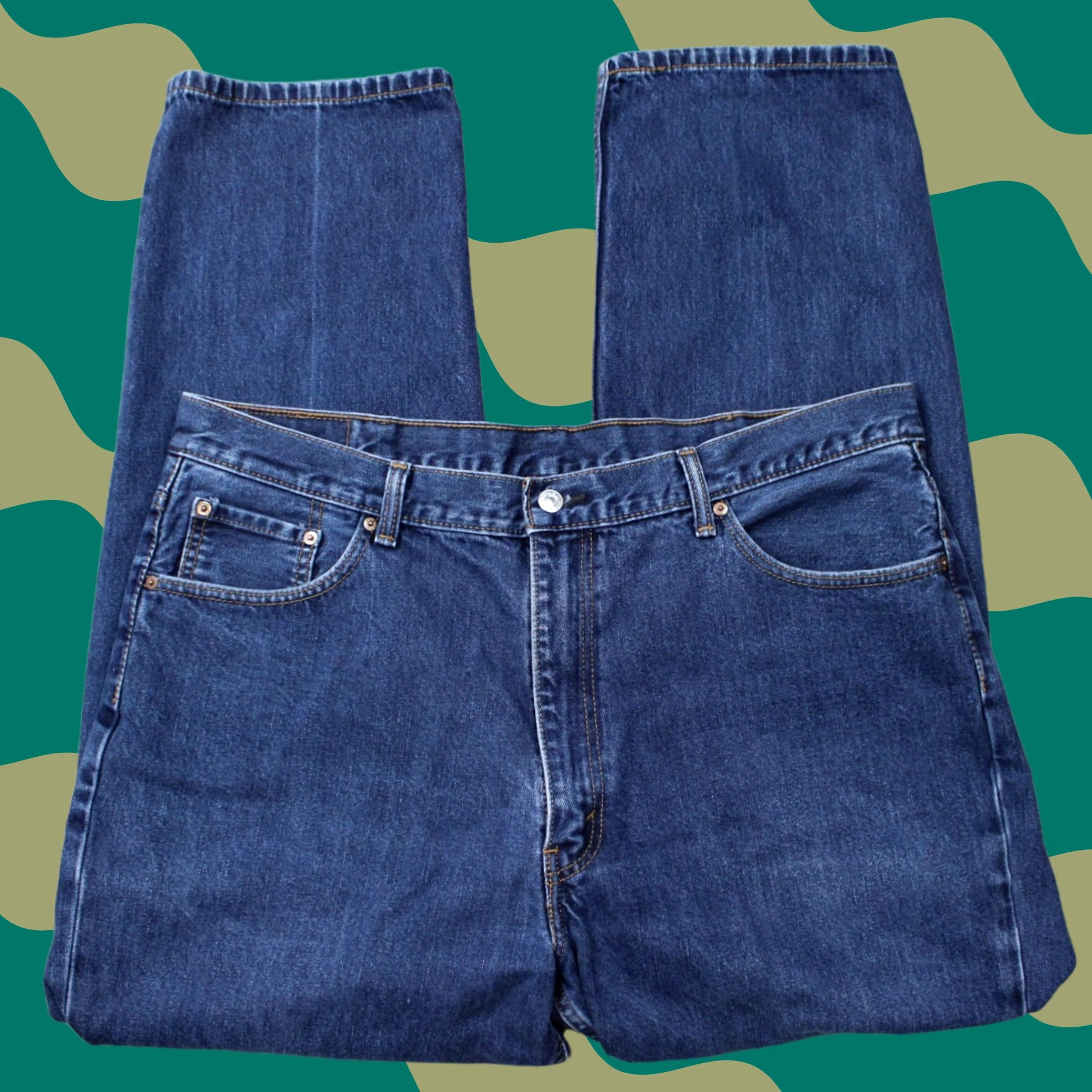 Levi's Levi's 550 Jeans Mens 42x32 Blue Relaxed Straight 5-Pocket Denim Cotton Size US 42 / EU 58 - 1 Thumbnail