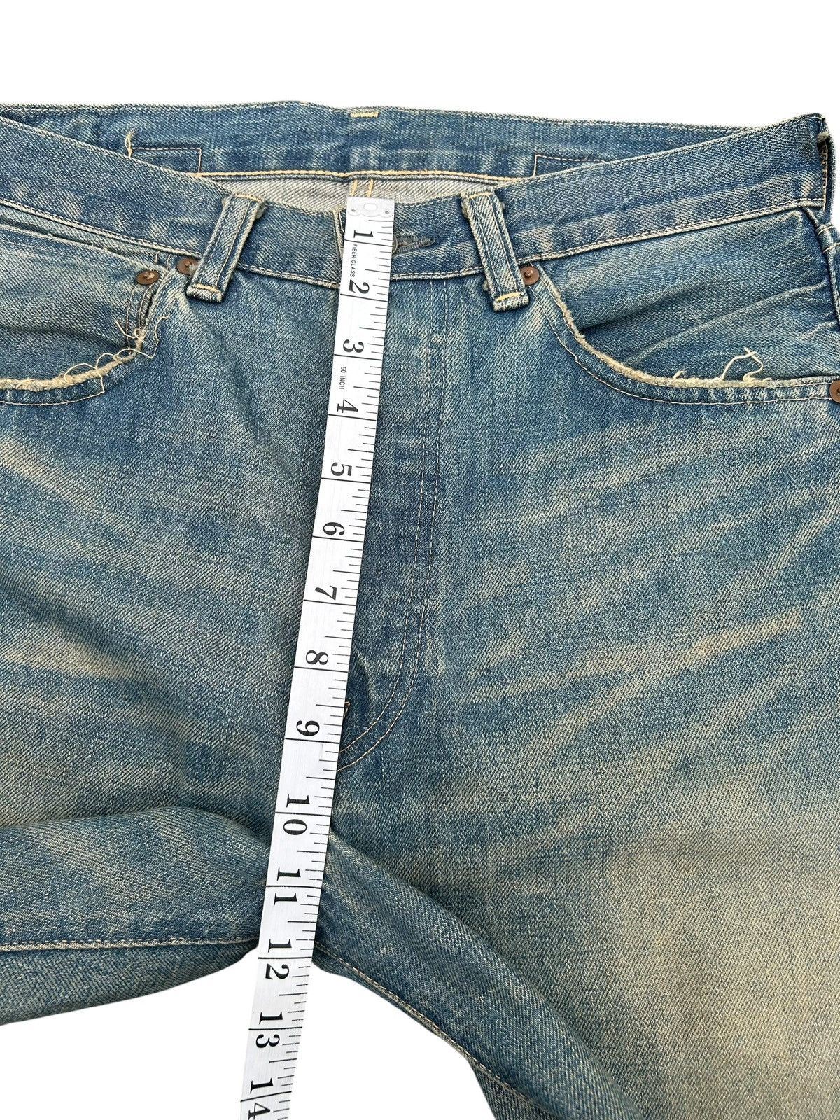 Kapital Buckle Back Vintage Levis Big E Selvedge Rusty Denim Jeans Size US 32 / EU 48 - 22 Thumbnail