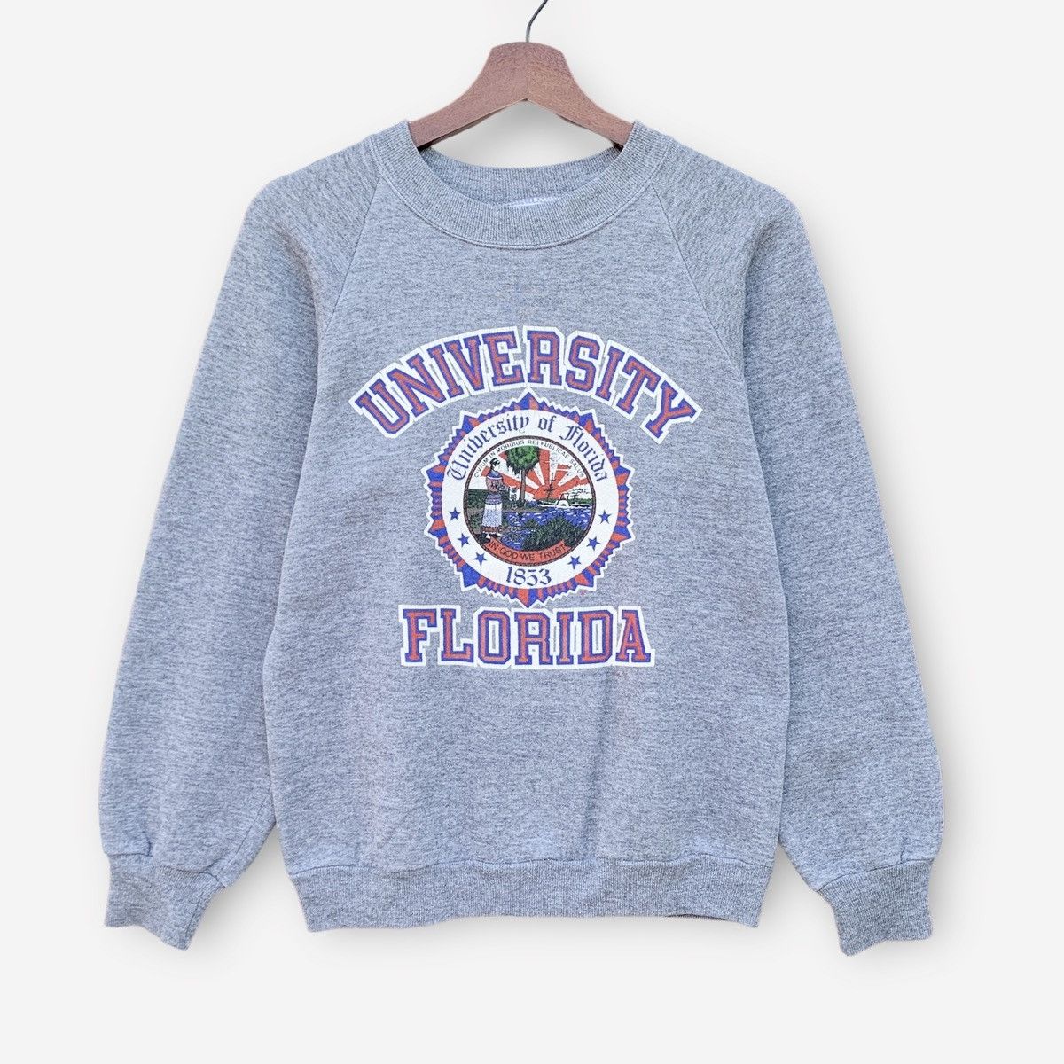 Jerzees × Vintage Vintage 80s Jerzees University Of Florida Crewneck Size S / US 4 / IT 40 - 1 Thumbnail