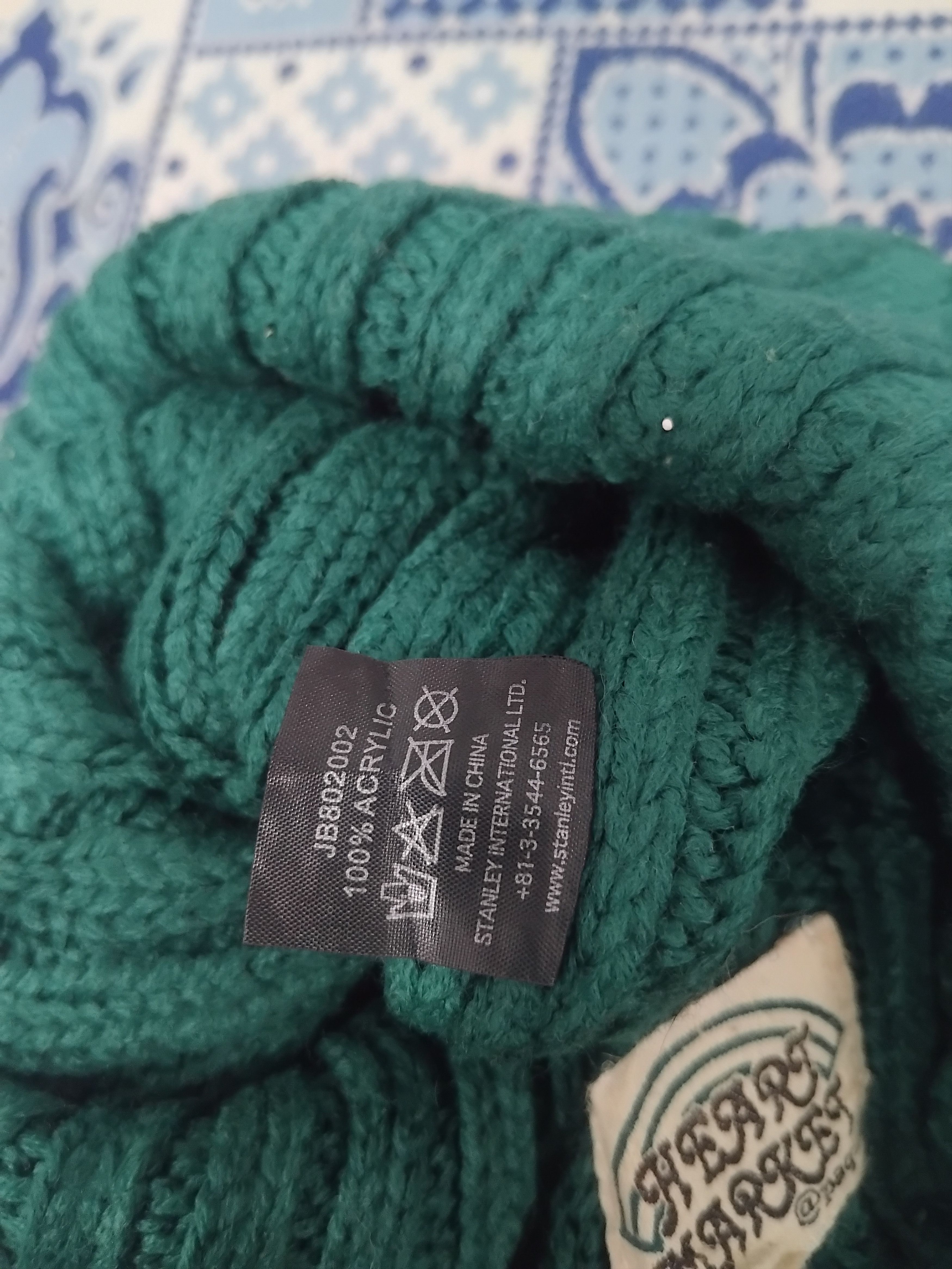 Japanese Brand 💥Heart market green colour beanie Size ONE SIZE - 4 Thumbnail