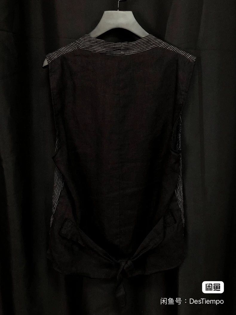 Greg Lauren GREG LAUREN Striped antique linen vest 2504-Nextarrow Size US S / EU 44-46 / 1 - 5 Thumbnail