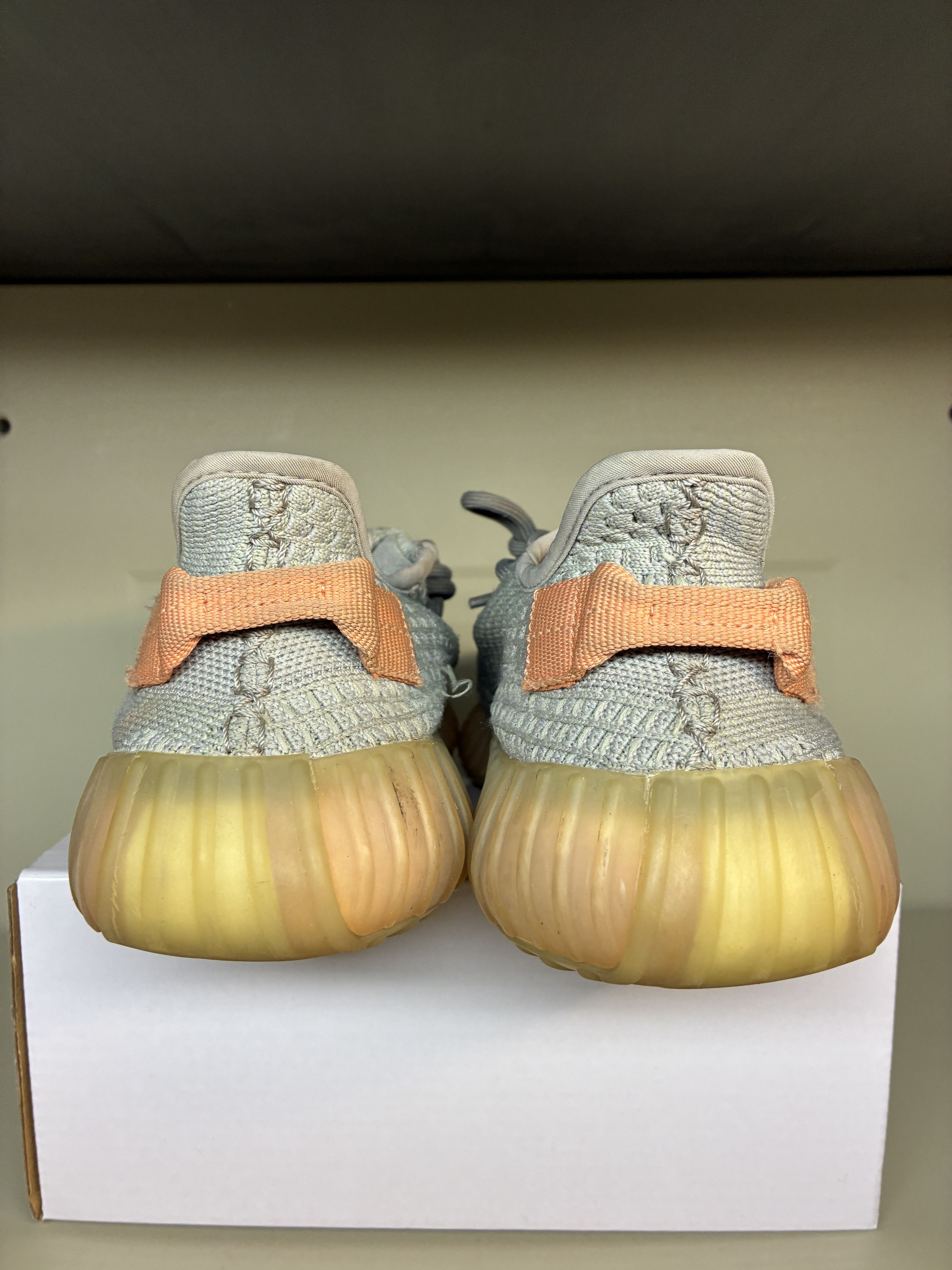 Yeezy Adidas YEEZY Boost 350 V2 True Form Gray Orange Men’s 4.5 Size US 5 / EU 37 - 3 Thumbnail