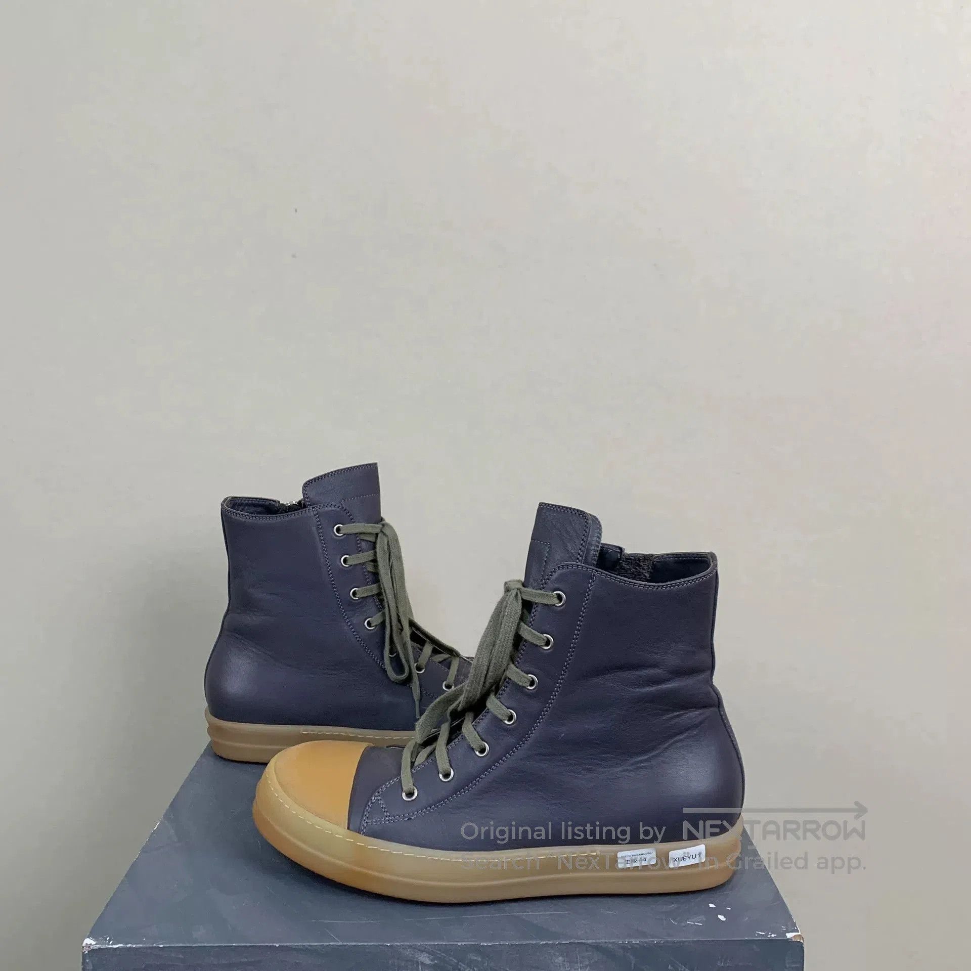 Rick Owens rick owens rare leather high. Size US 10 / EU 43 - 4 Thumbnail