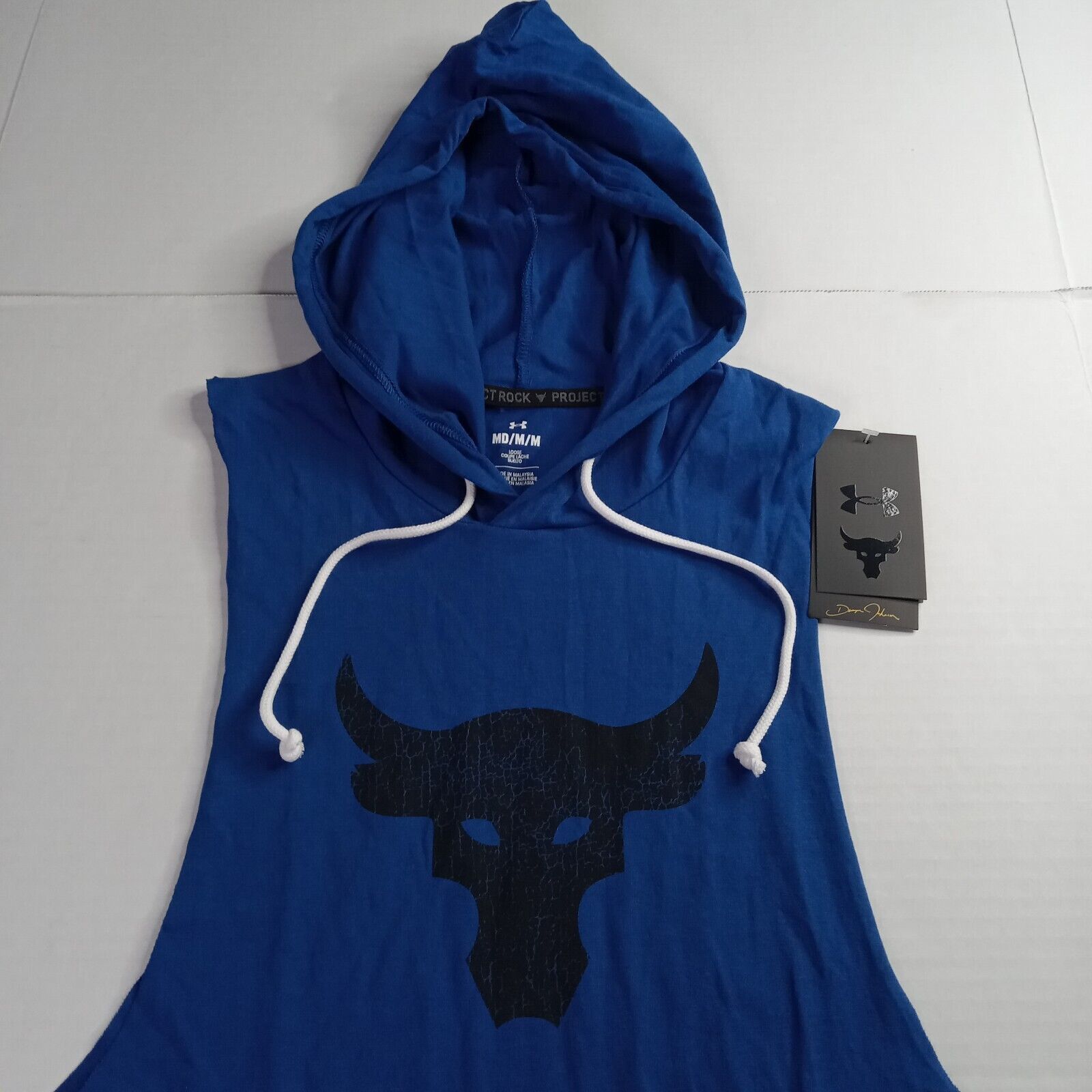 Under Armour Under Armour Project Rock BSR Bull Hoodie Men's M Blue BSR Size US M / EU 48-50 / 2 - 3 Thumbnail