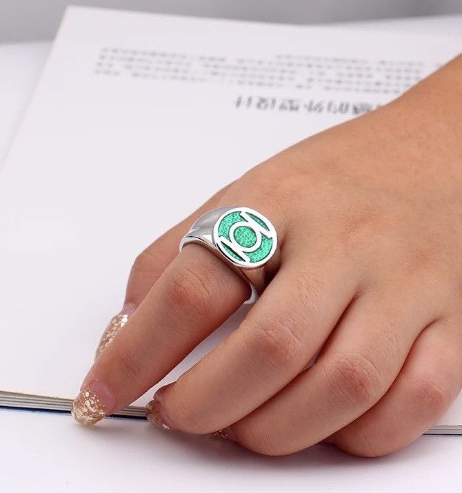 Jewelry Green Lantern Ring (size 8-10) Size ONE SIZE - 2 Thumbnail