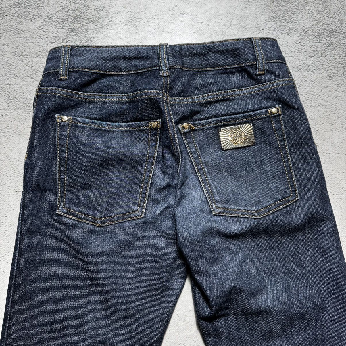 Roberto Cavalli rare flared roberto cavalli jeans golden logo y2k Size 28" / US 6 / IT 42 - 2 Thumbnail