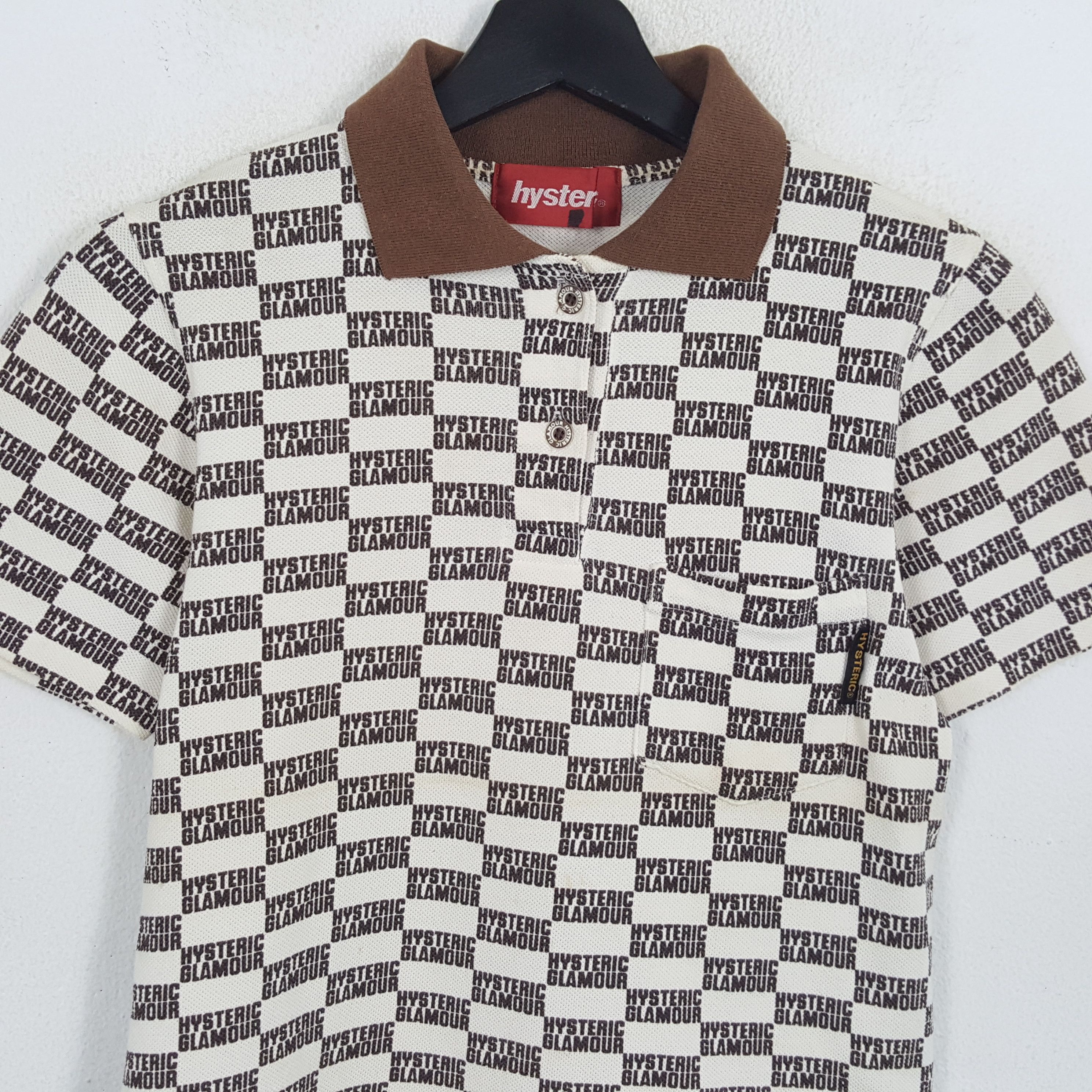 Hysteric Glamour × Japanese Brand × Vintage HYSTERIC GLAMOUR Fashion Casual Full Print Style Polos Size S / US 4 / IT 40 - 2 Thumbnail