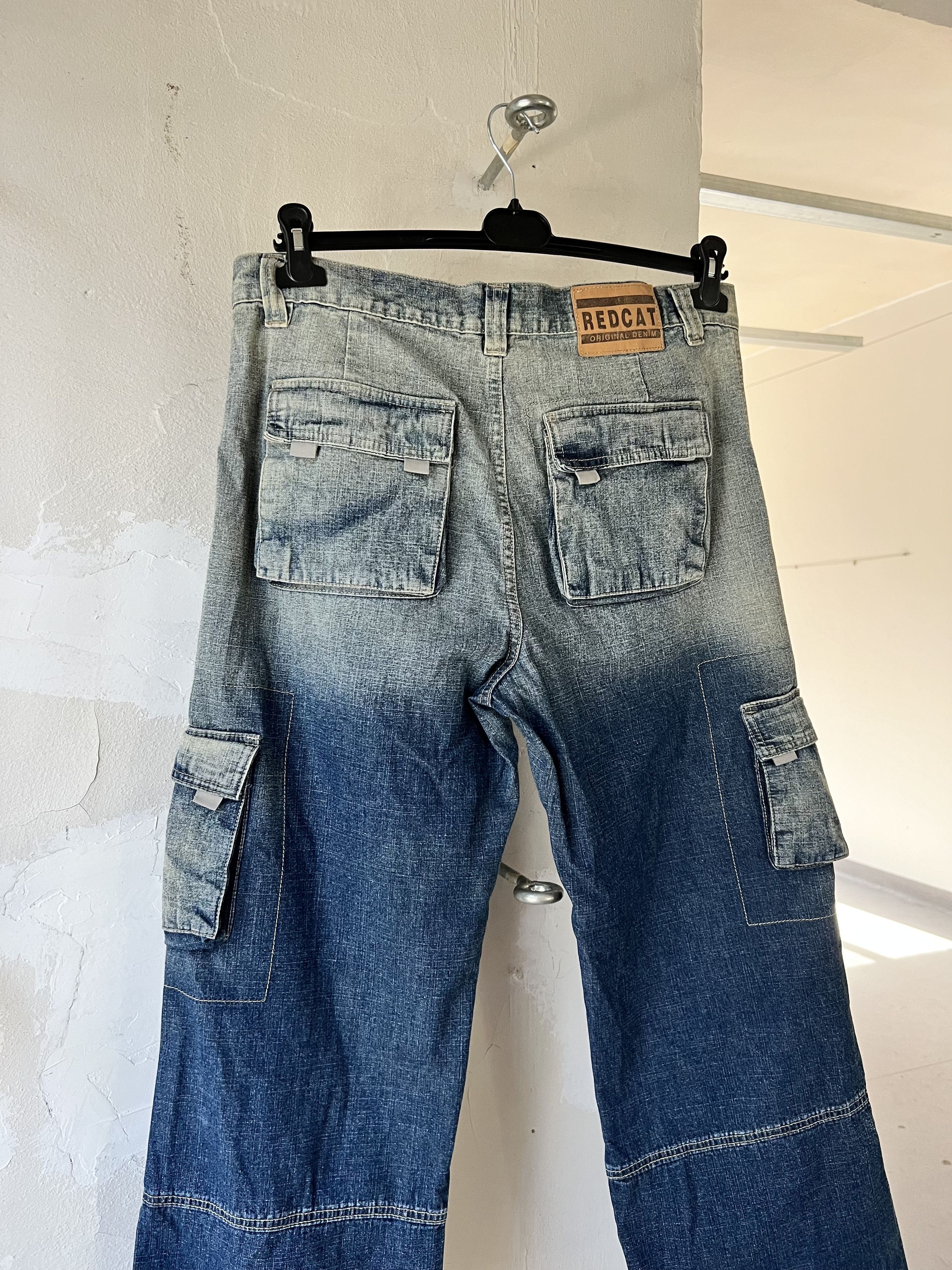 Denime Vintage Red Cat Jeans Cargo NFS Fade Pants Size US 36 / EU 52 - 4 Thumbnail