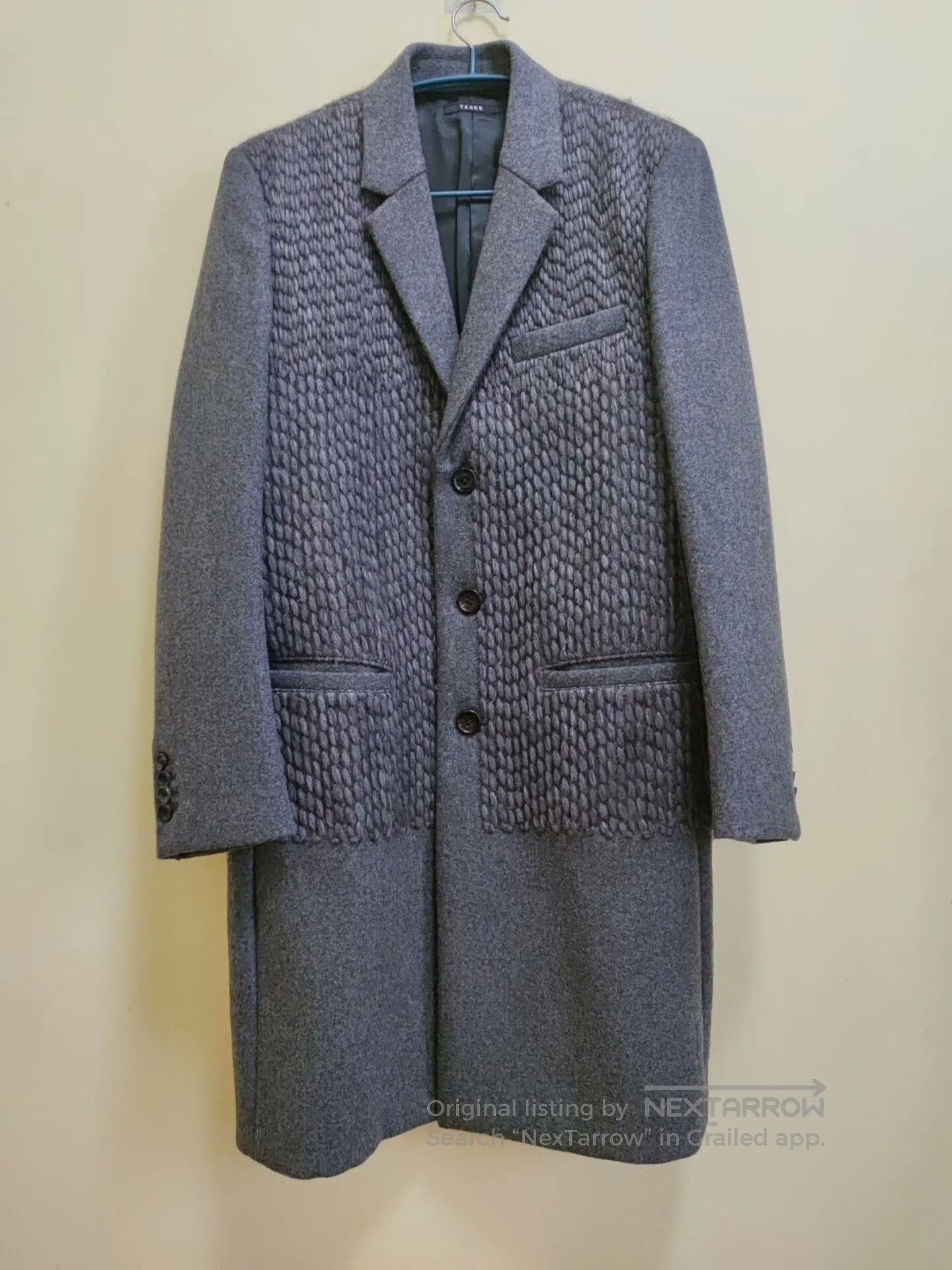 TAAKK Gray Wool and Cashmere Men's Coat. Size US M / EU 48-50 / 2 - 1 Thumbnail