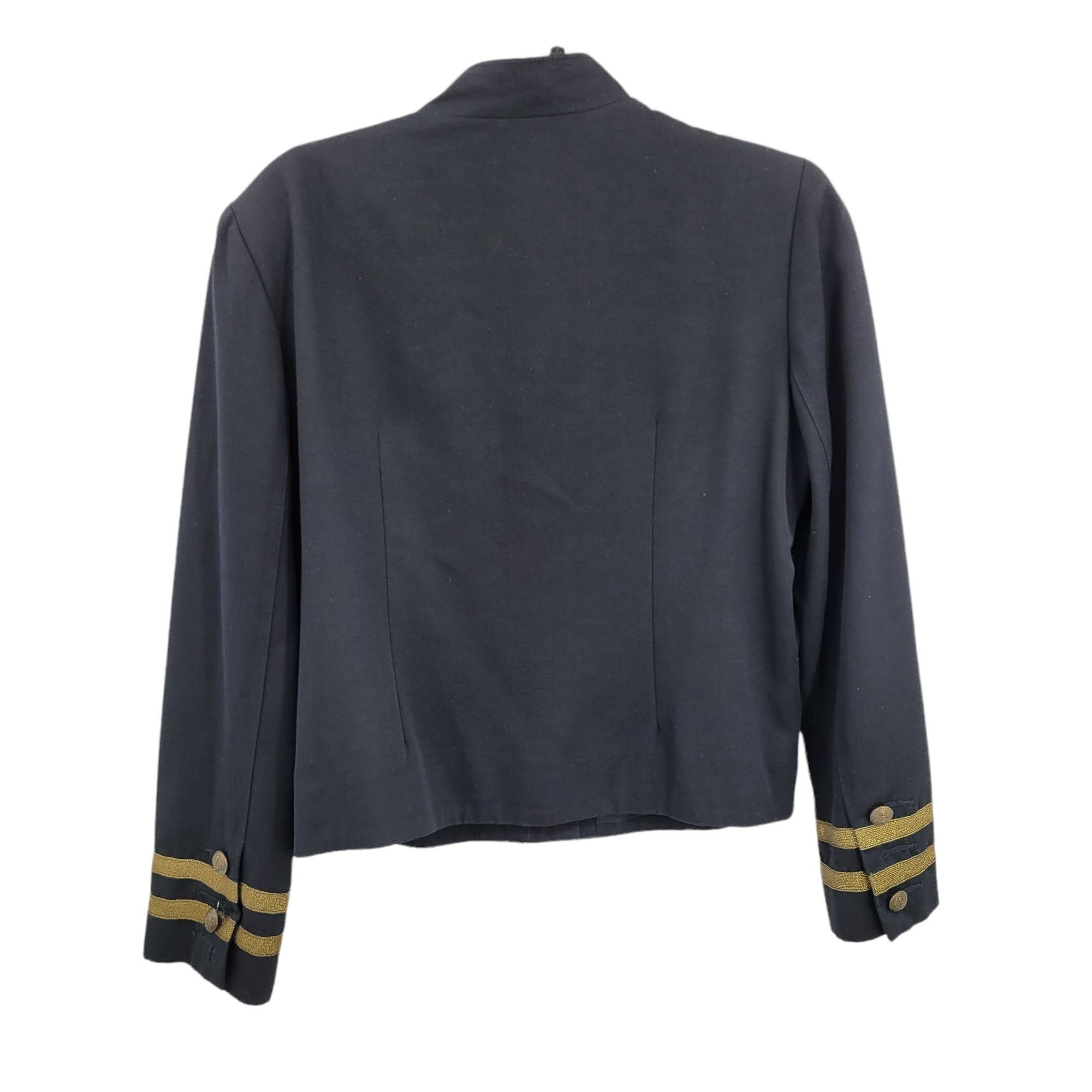 Vintage Vtg 80's Carole Little Blazer Sz S Black Military Warcore St Size S / US 4 / IT 40 - 3 Thumbnail