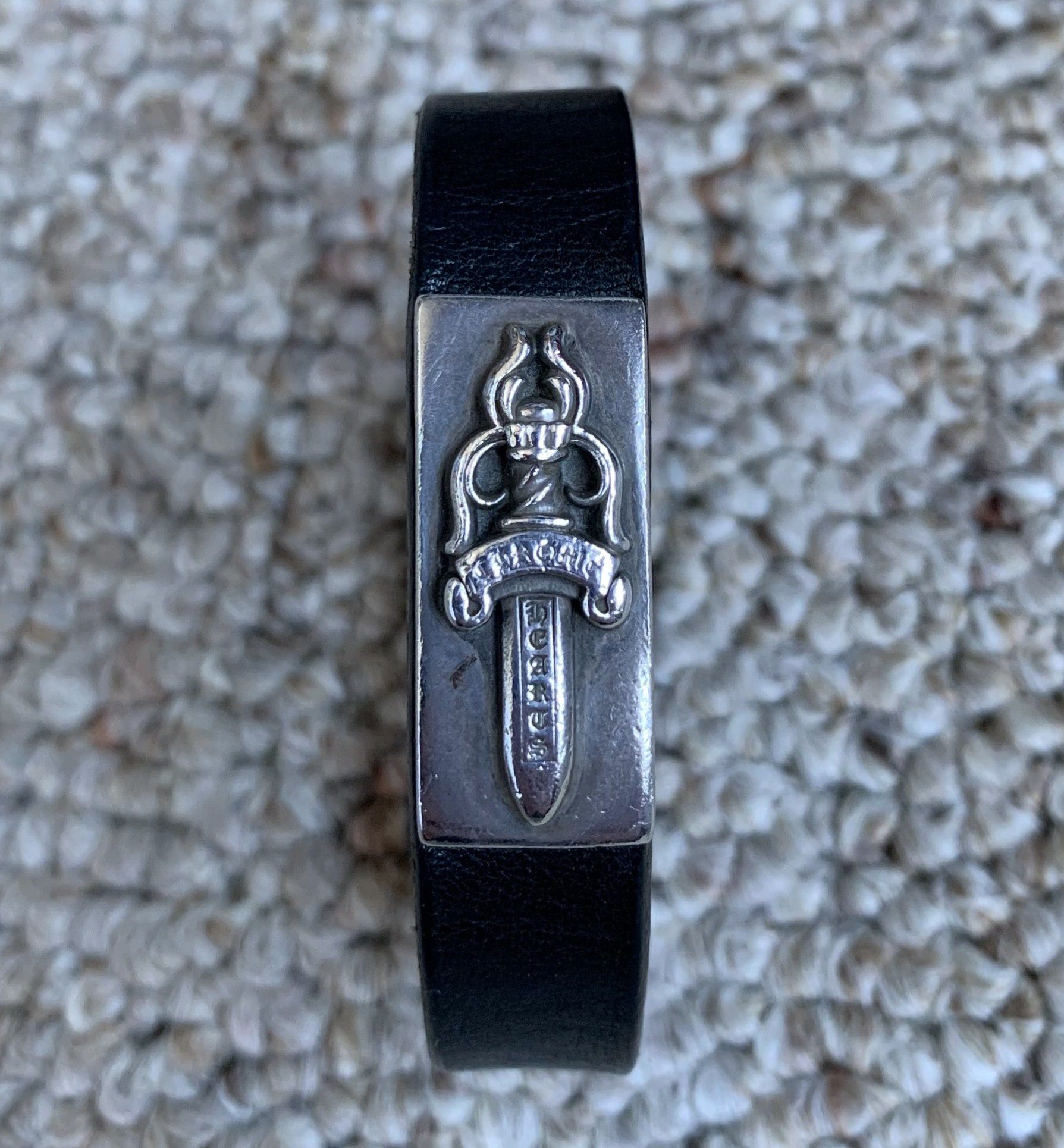 Chrome Hearts Chrome Hearts Leather Silver Dagger Snap Bracelet Size ONE SIZE - 7 Thumbnail