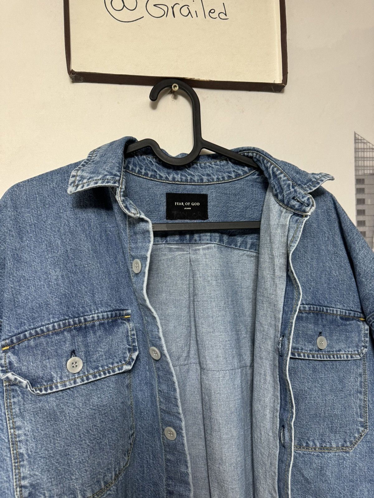 Fear of God 💥Fear of God Jeans Fifth Collection Denim Flannel SZ