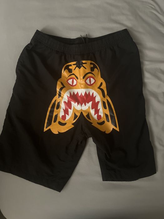 Bape tiger best sale shark shorts