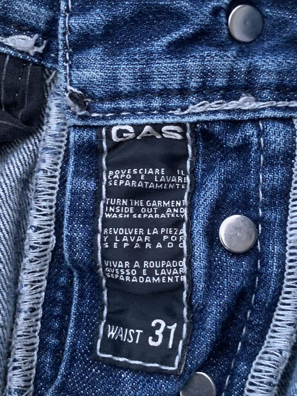 GAS Distressed Gas jeans.made in Italy Size US 32 / EU 48 - 11 Thumbnail