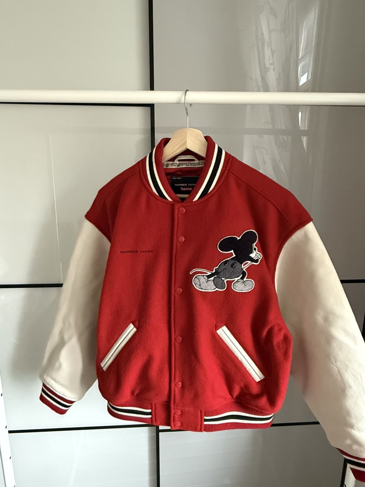Supreme Supreme Number (N)ine Mickey Varsity Jacket | Grailed