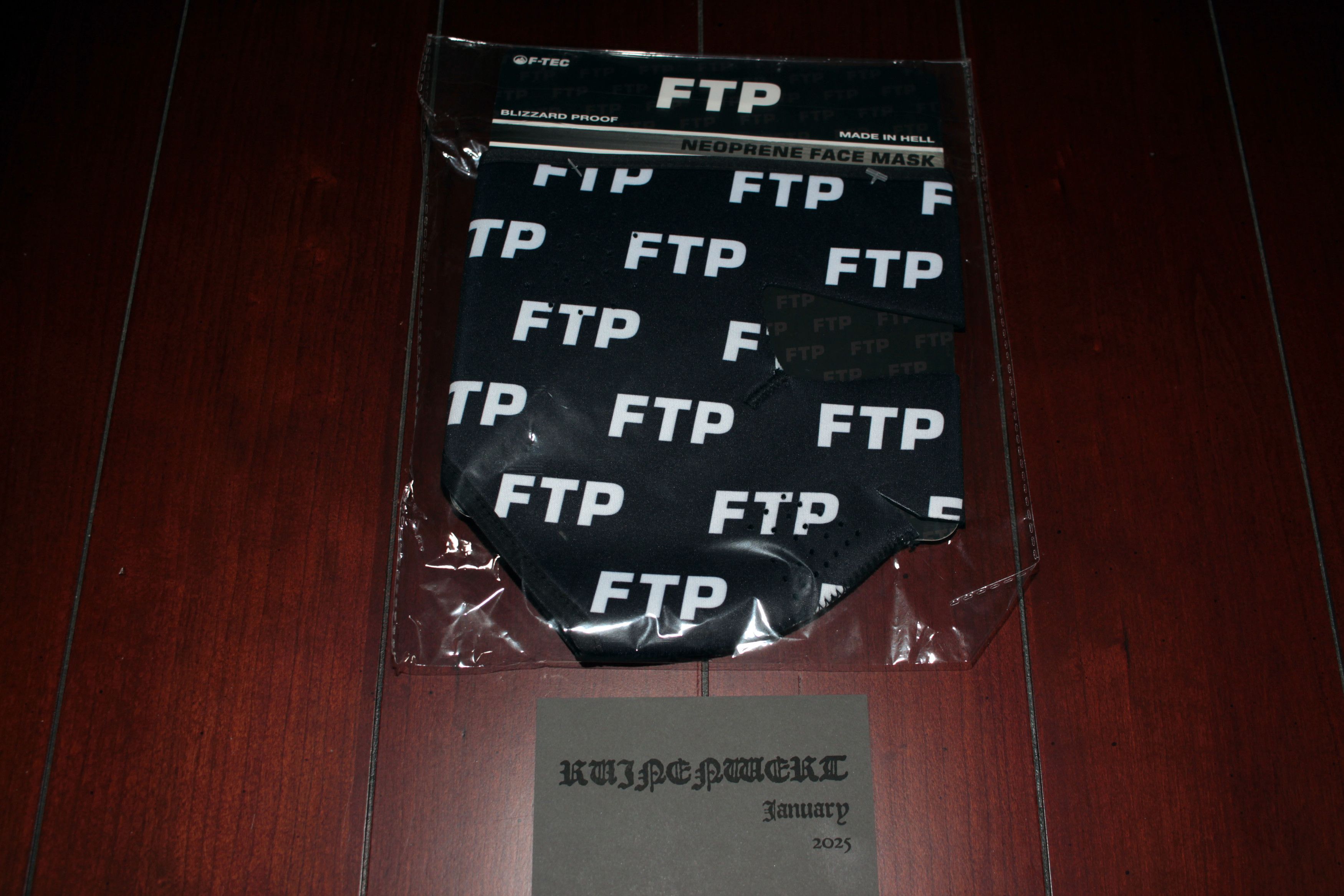 Fuck The Population FTP - All-Over Logo Neoprene Mask Size ONE SIZE - 8 Thumbnail