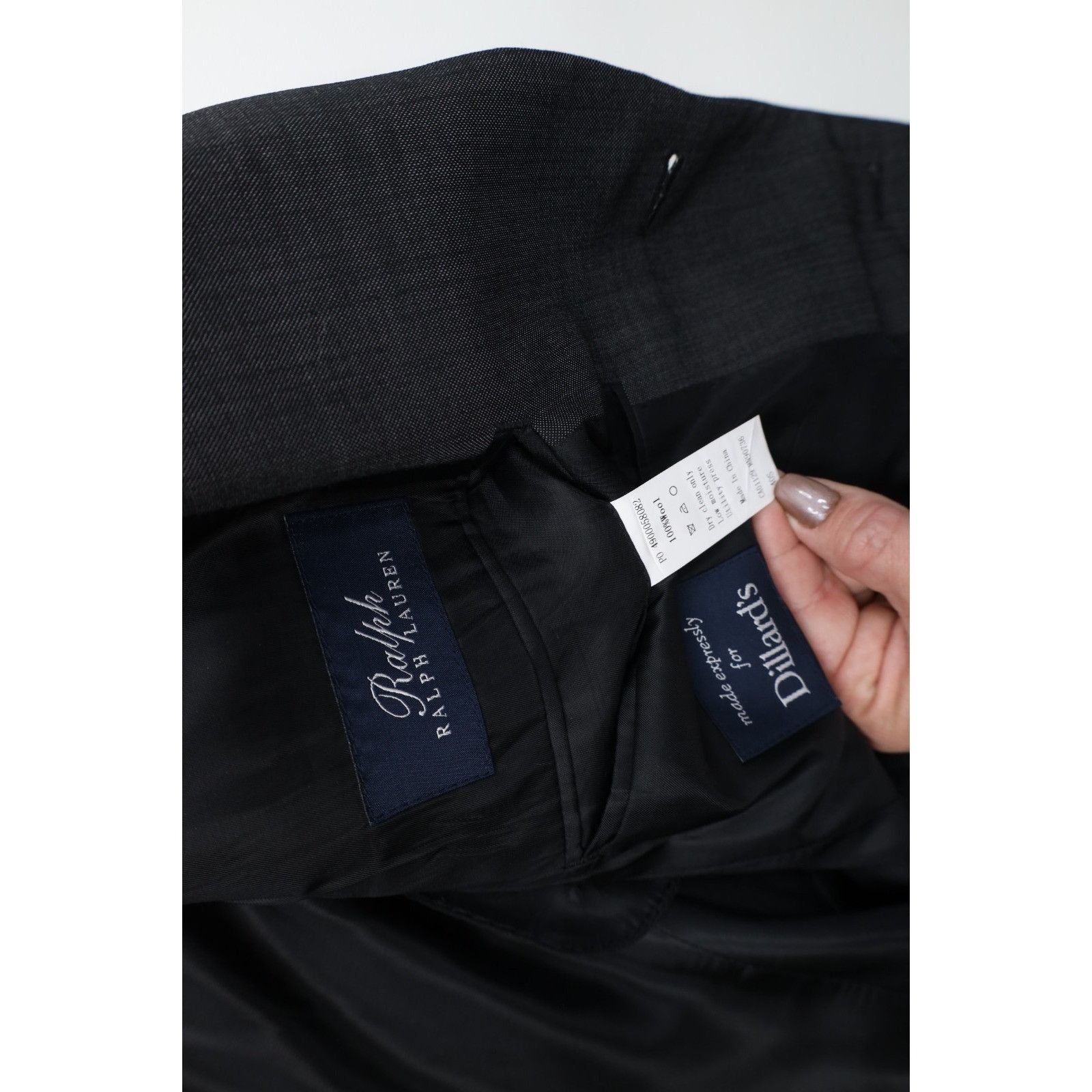 Ralph Lauren Ralph Lauren Wool 2 Piece Suit Wedding Charcoal Size 40S - 6 Thumbnail