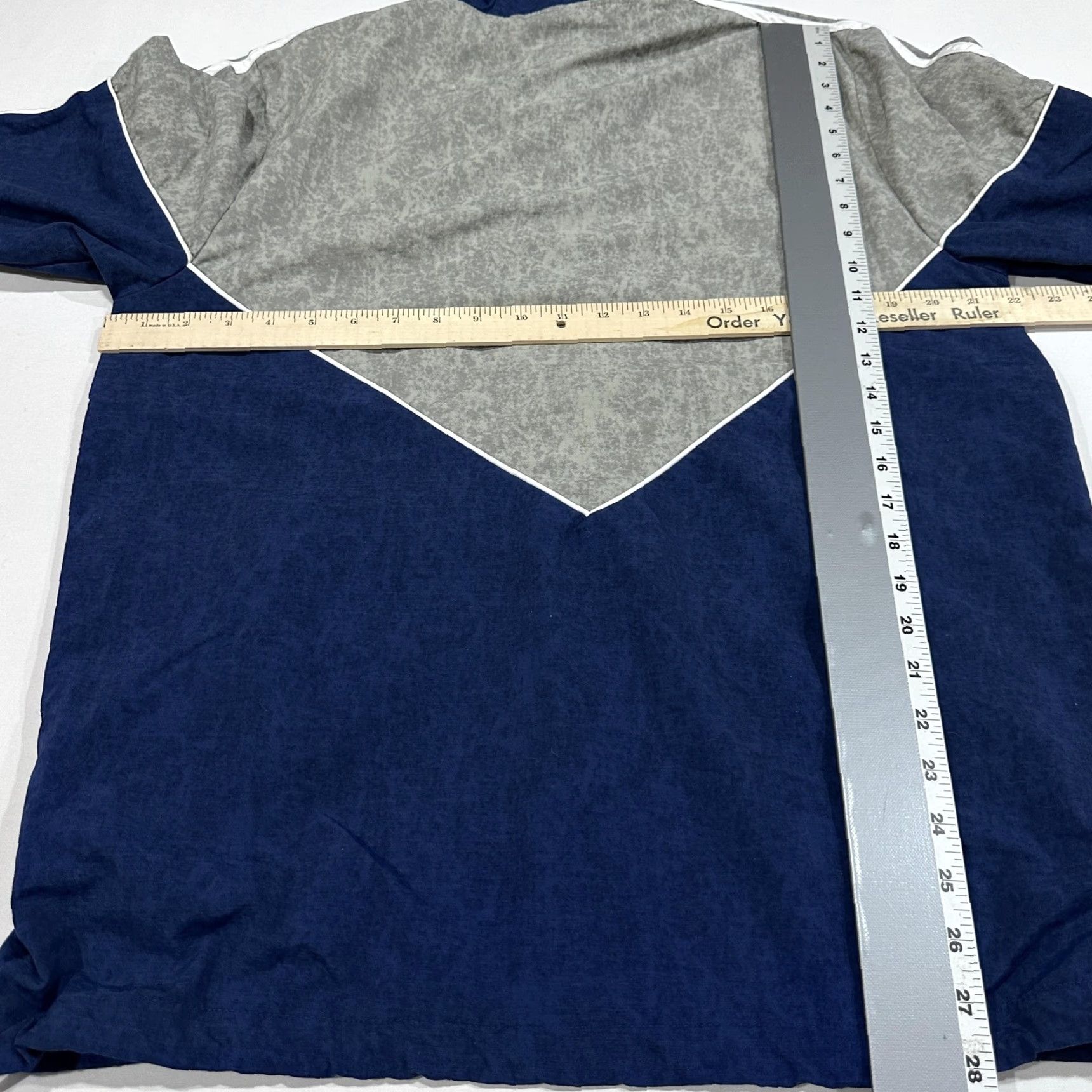 Adidas Adidas Jacket Mens M Blue Windbreaker Hooded Full Zip Pockets Zip Lined Skater 90s Retro Contradiction: Hole by Front Zipper (Used) Size US M / EU 48-50 / 2 - 6 Thumbnail