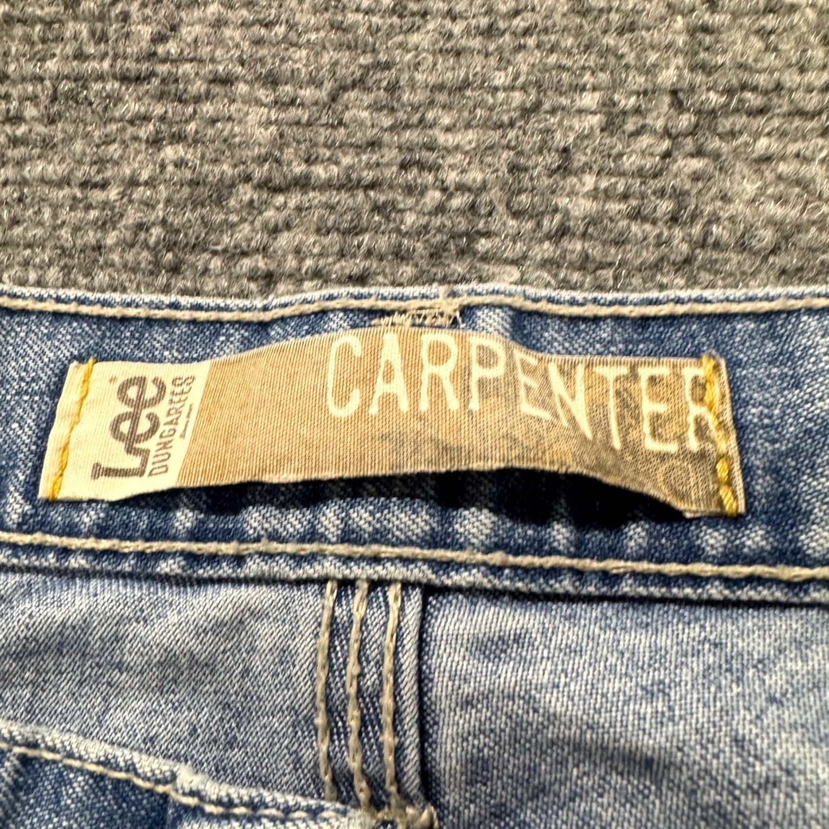 Lee Lee Jeans Carpenter Dungarees Cotton Blend Light Wash 36x30 Men Blue Regular Inseam 30 Stained Distressing, Lee, Jeans, Mens Size US 36 / EU 52 - 4 Thumbnail