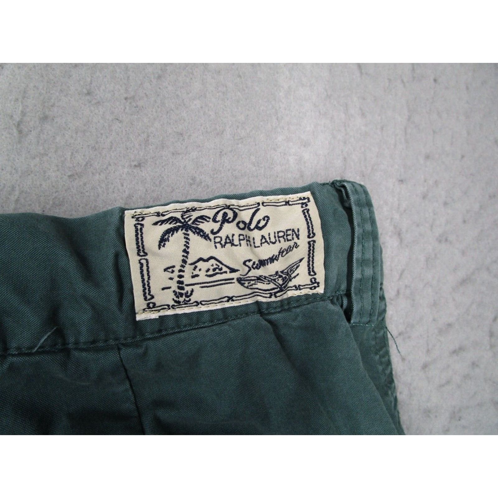Polo Ralph Lauren VINTAGE Polo Ralph Lauren Swim Trunks Mens 42 Green Microfiber Beach Resort Unlined Lightweight Size US XL / EU 56 / 4 - 3 Thumbnail