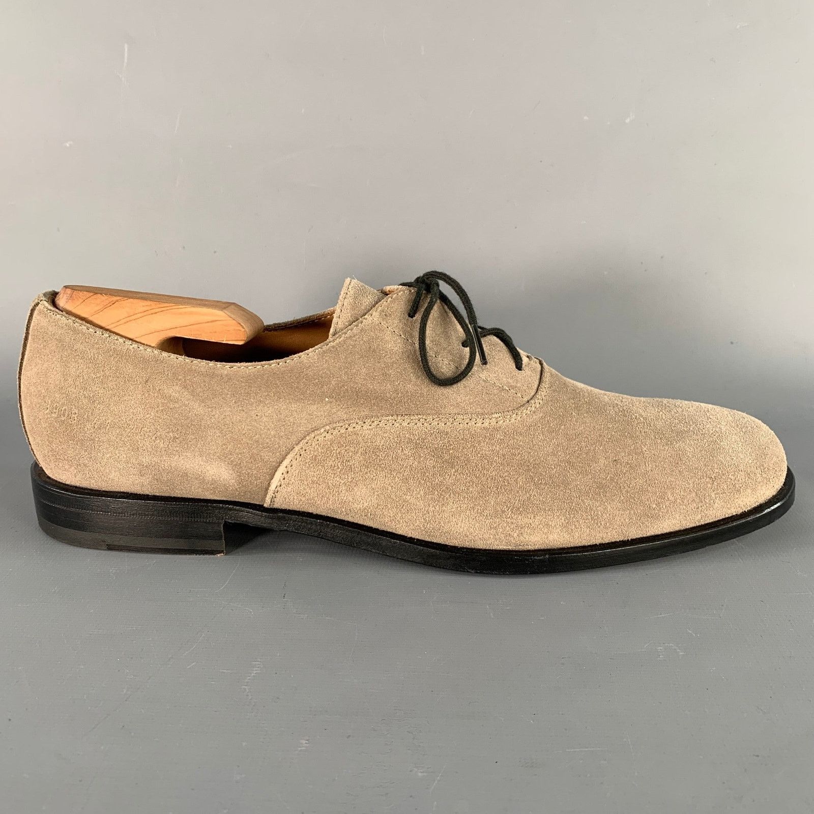 Common Projects COMMON PROJECTS Size 11 Taupe Suede Lace-Up Oxford Shoes Size US 11 / IT 41 - 2 Thumbnail
